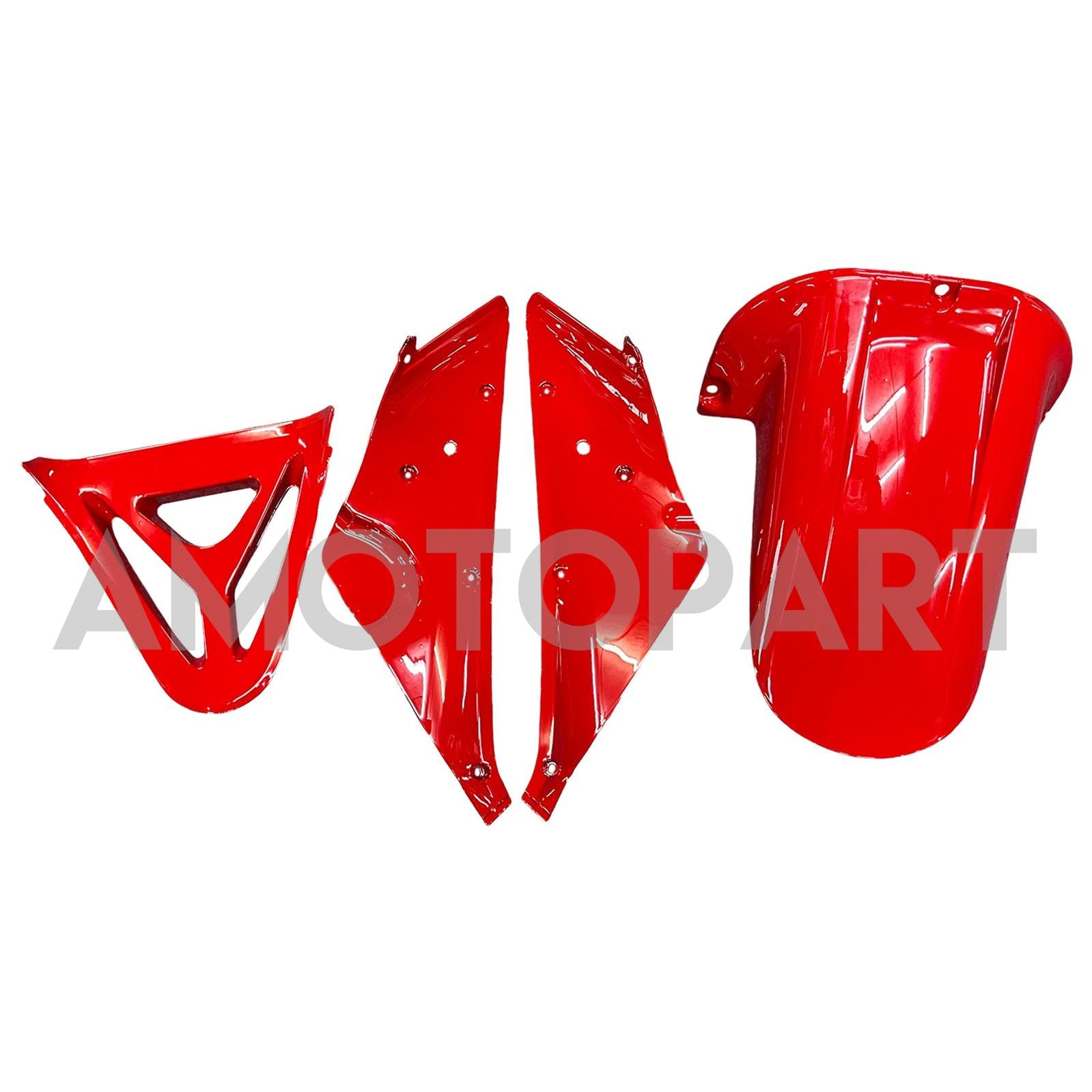 Amotopart 1998-1999 Yamaha YZF 1000 R1 Red & White Fairing Kit