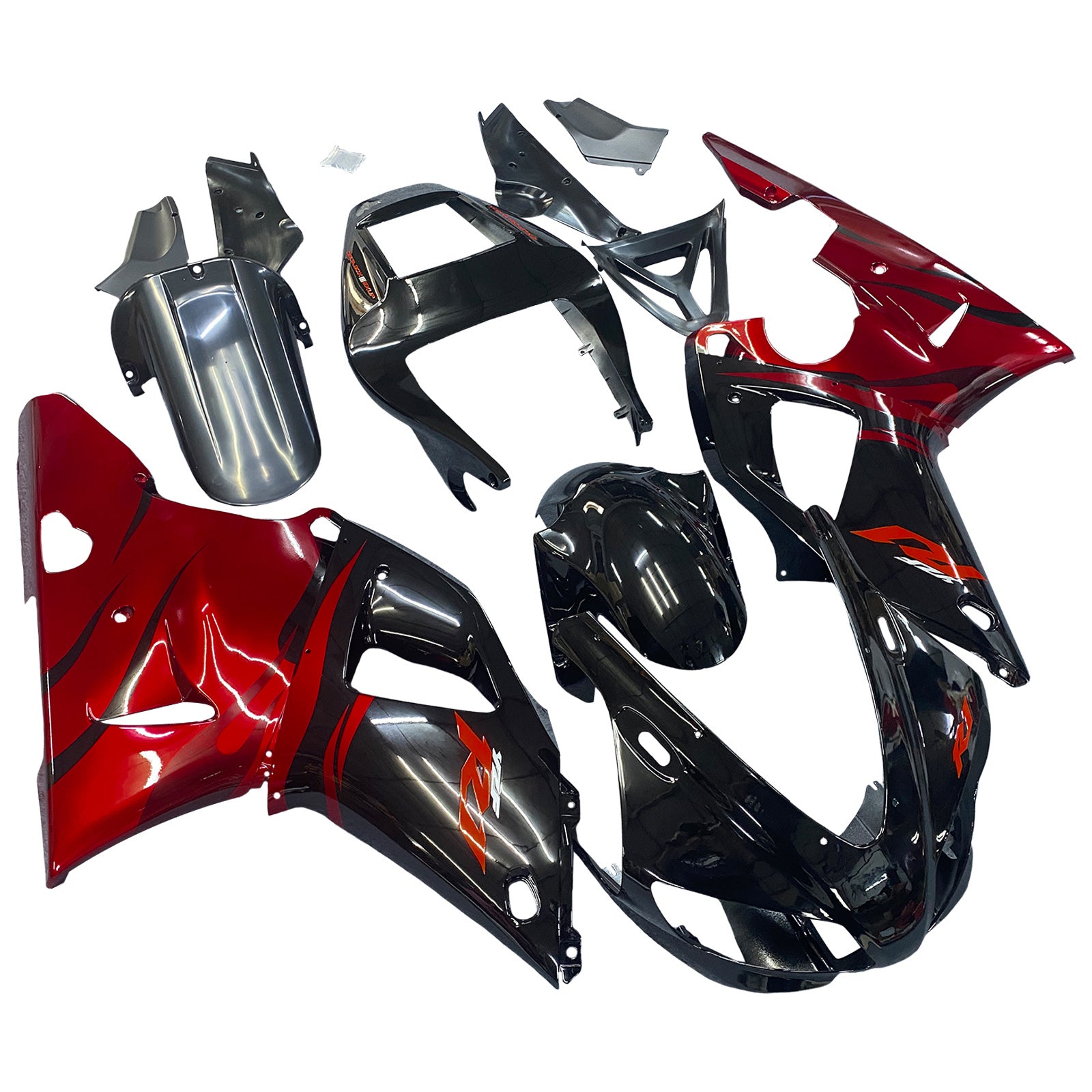 Amotopart 1998-1999 Yamaha YZF R1 Black Fairing Kit