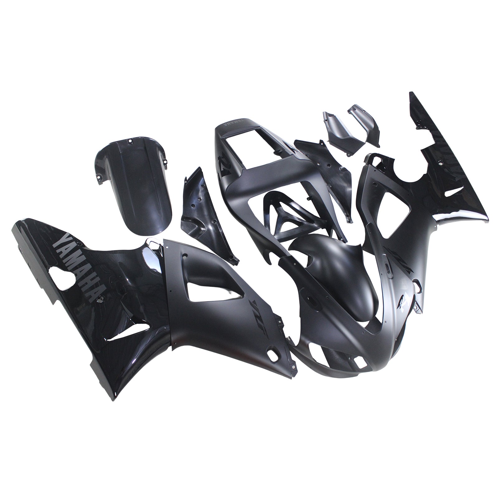 Amotopart Yamaha 1998-1999 YZF 1000 R1 Kit de carenado negro