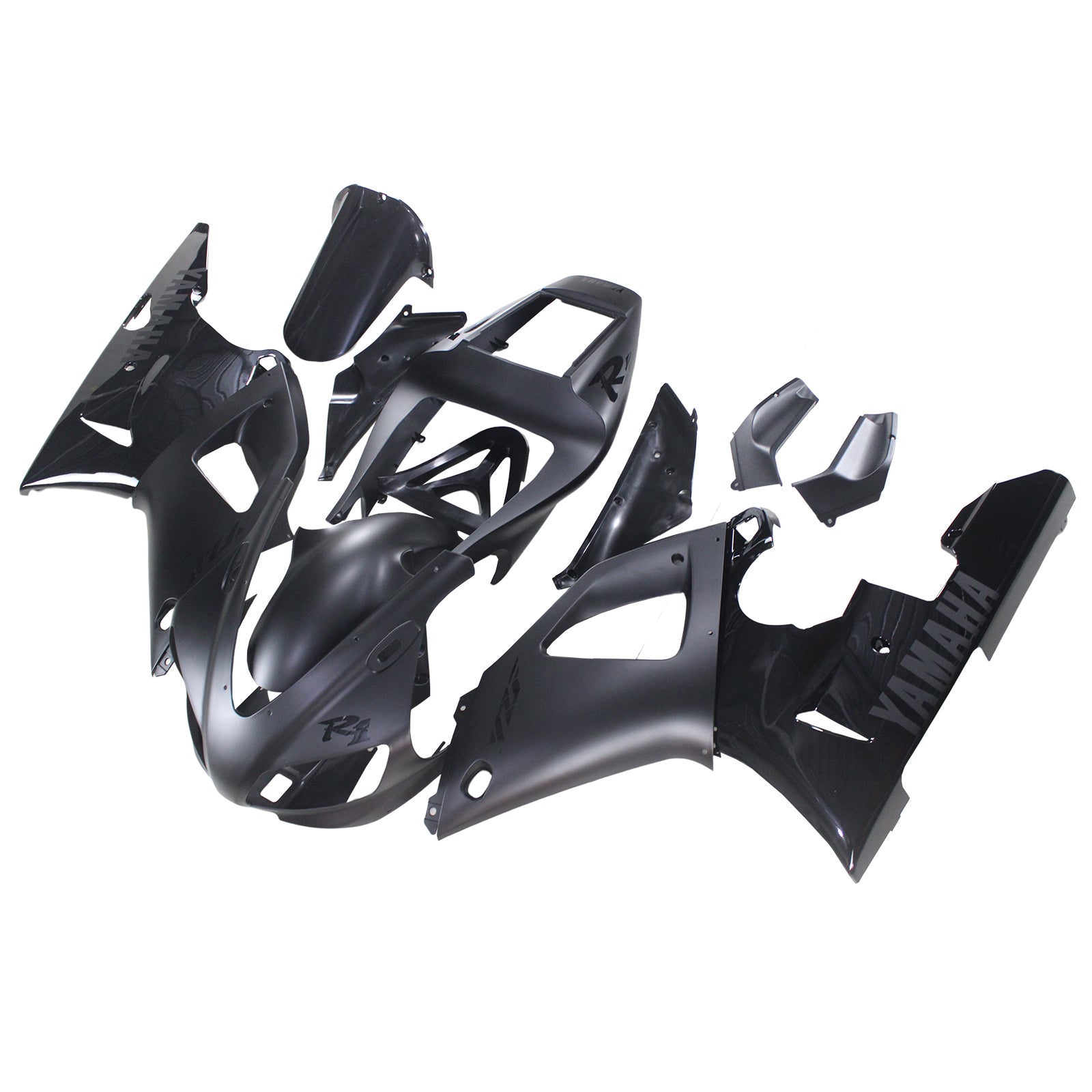 Amotopart Yamaha 1998-1999 YZF 1000 R1 Black Fairing Kit