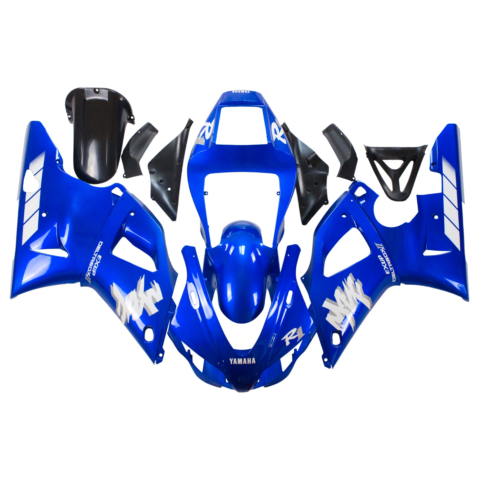 Amotopart Yamaha 1998-1999 YZF 1000 R1 Blue Fairing Kit