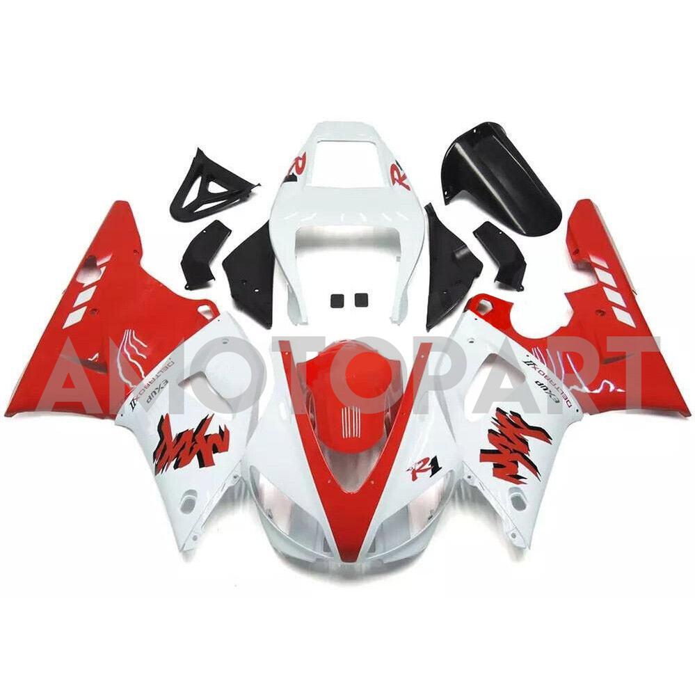 Amotopart 1998-1999 Yamaha R1 Fairing Red&White Kit