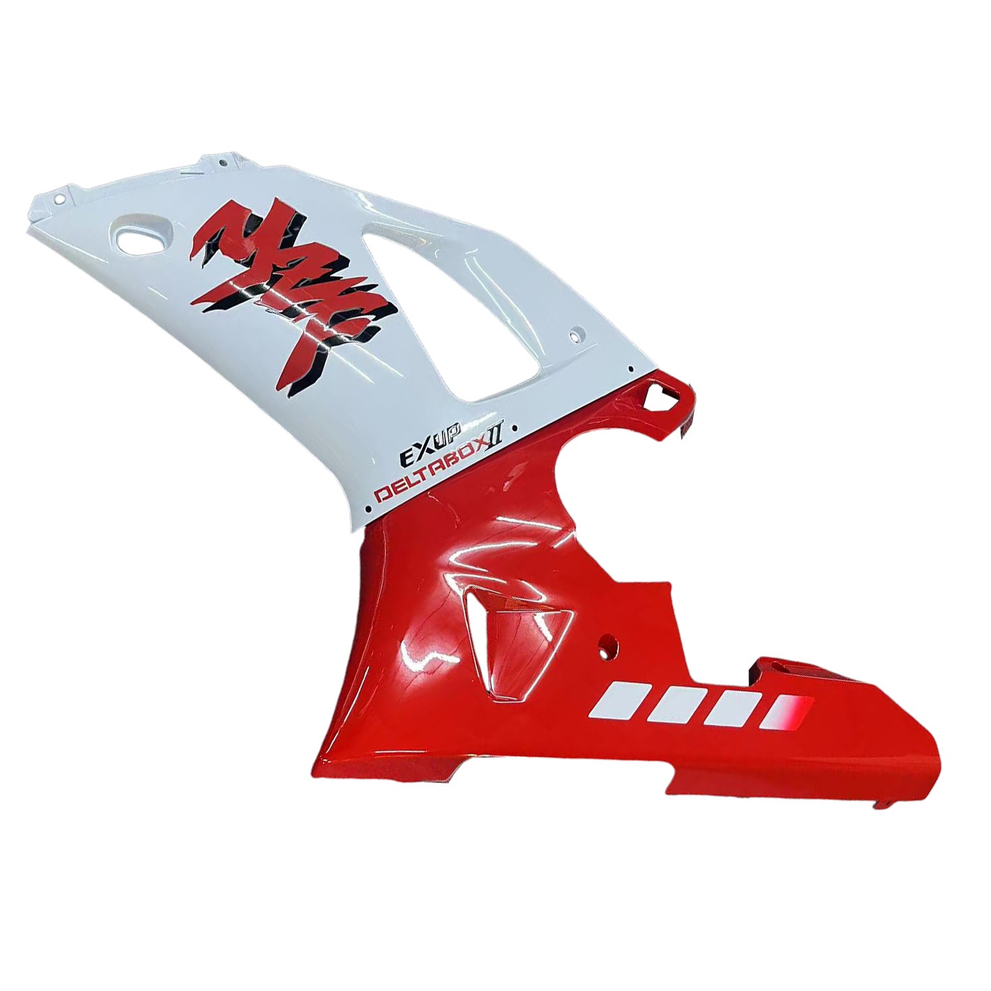 Carenado Amotopart para Yamaha R1 1998-1999, fibra de carbono, negro y rojo.&WKit blanco
