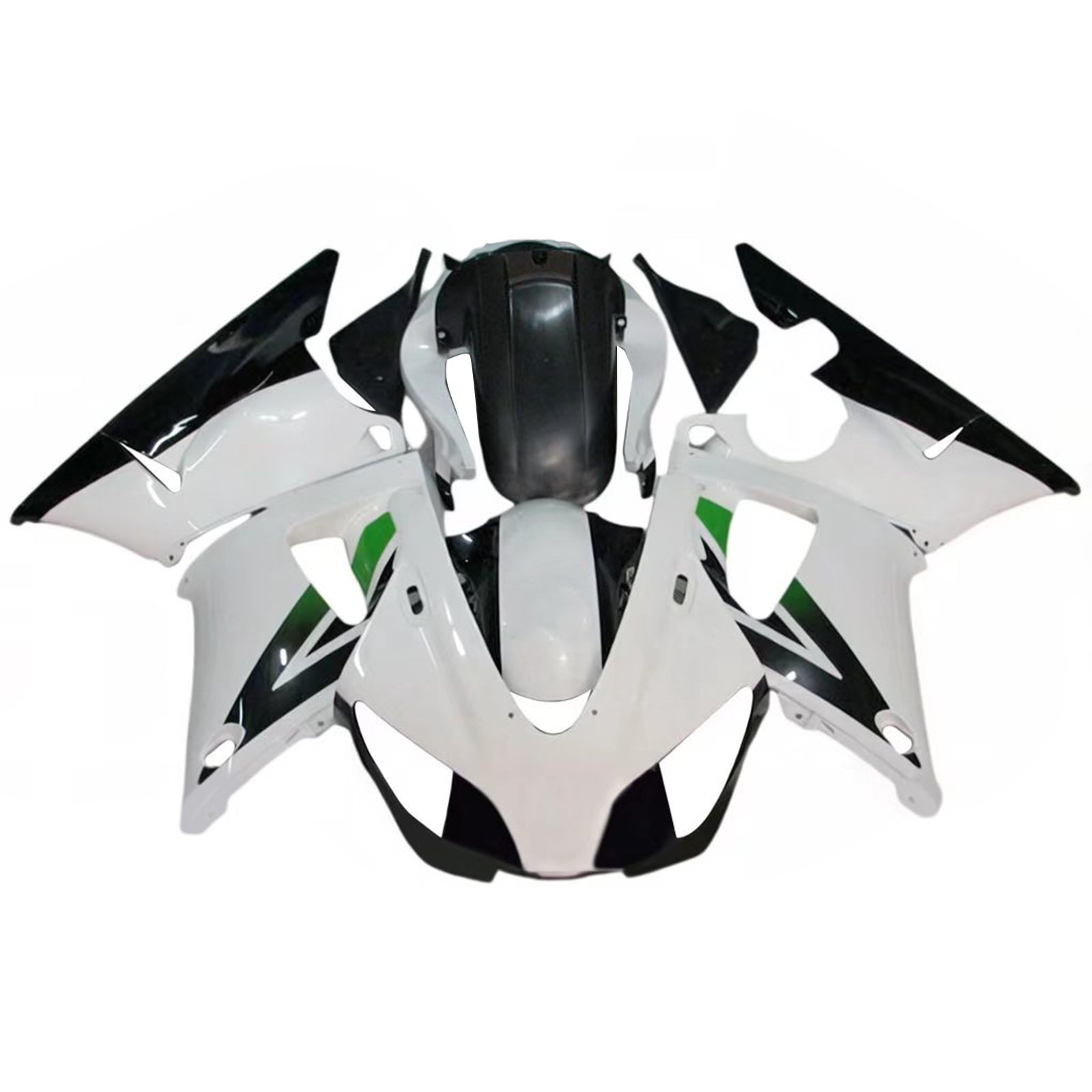 Amotopart 1998-1999 Yamaha YZF 1000 R1 White Black Fairing Kit