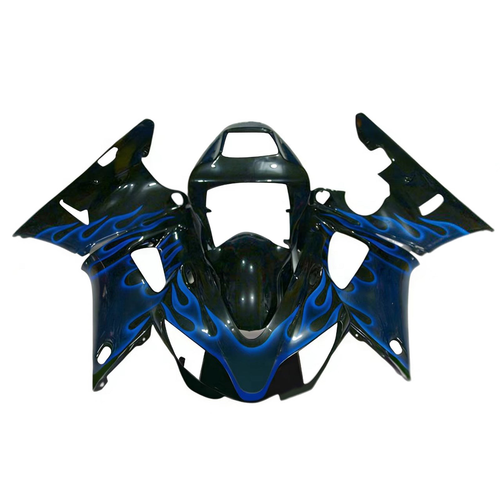 Amotopart 1998-1999 Yamaha YZF 1000 R1 Glossy Black Blue Fairing Kit