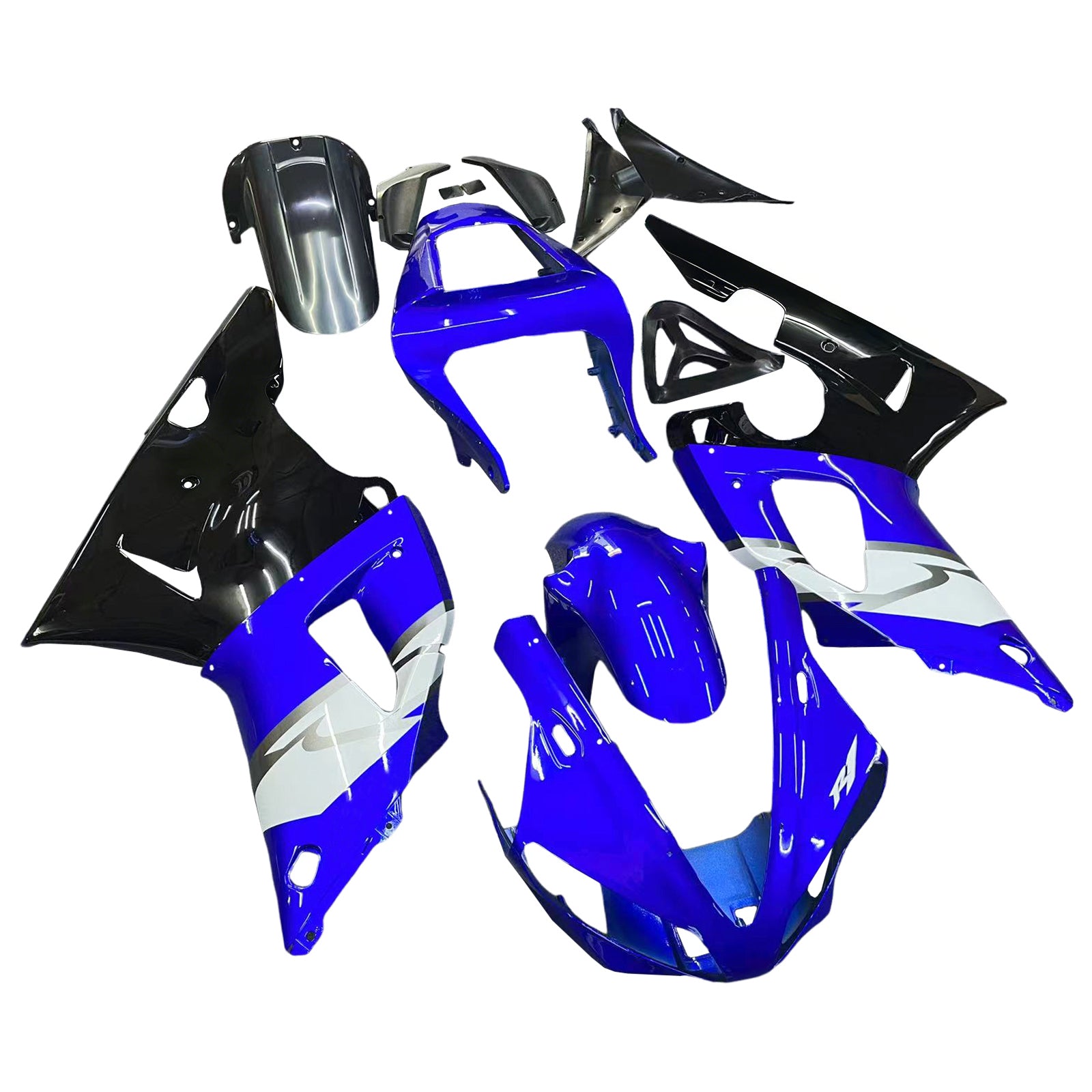 Amotopart 2000-2001 Yamaha YZF 1000 R1 Blue&Black Fairing Kit