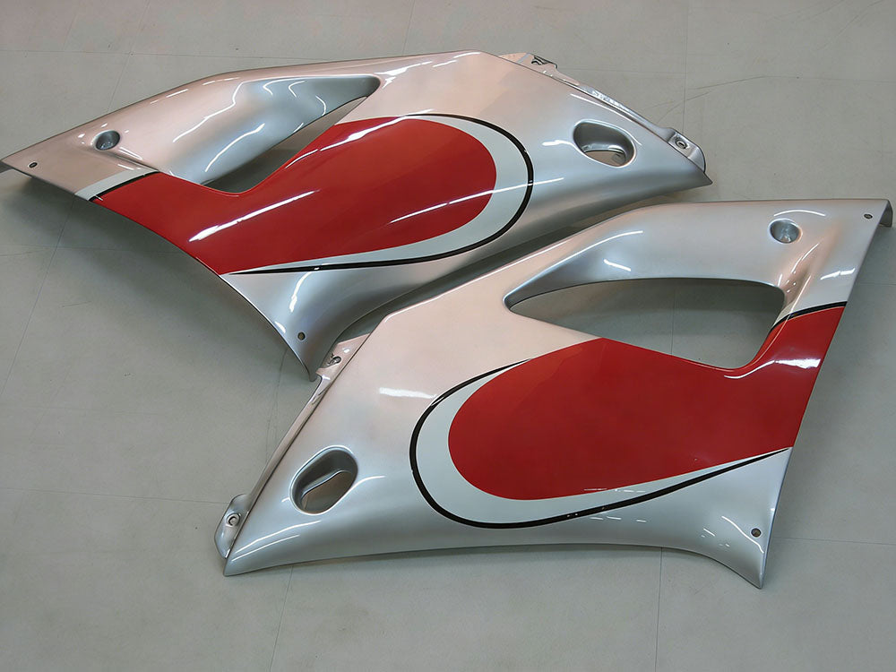 Amotopart 2000-2001 Yamaha R1 kuip Red & Sliver Kit