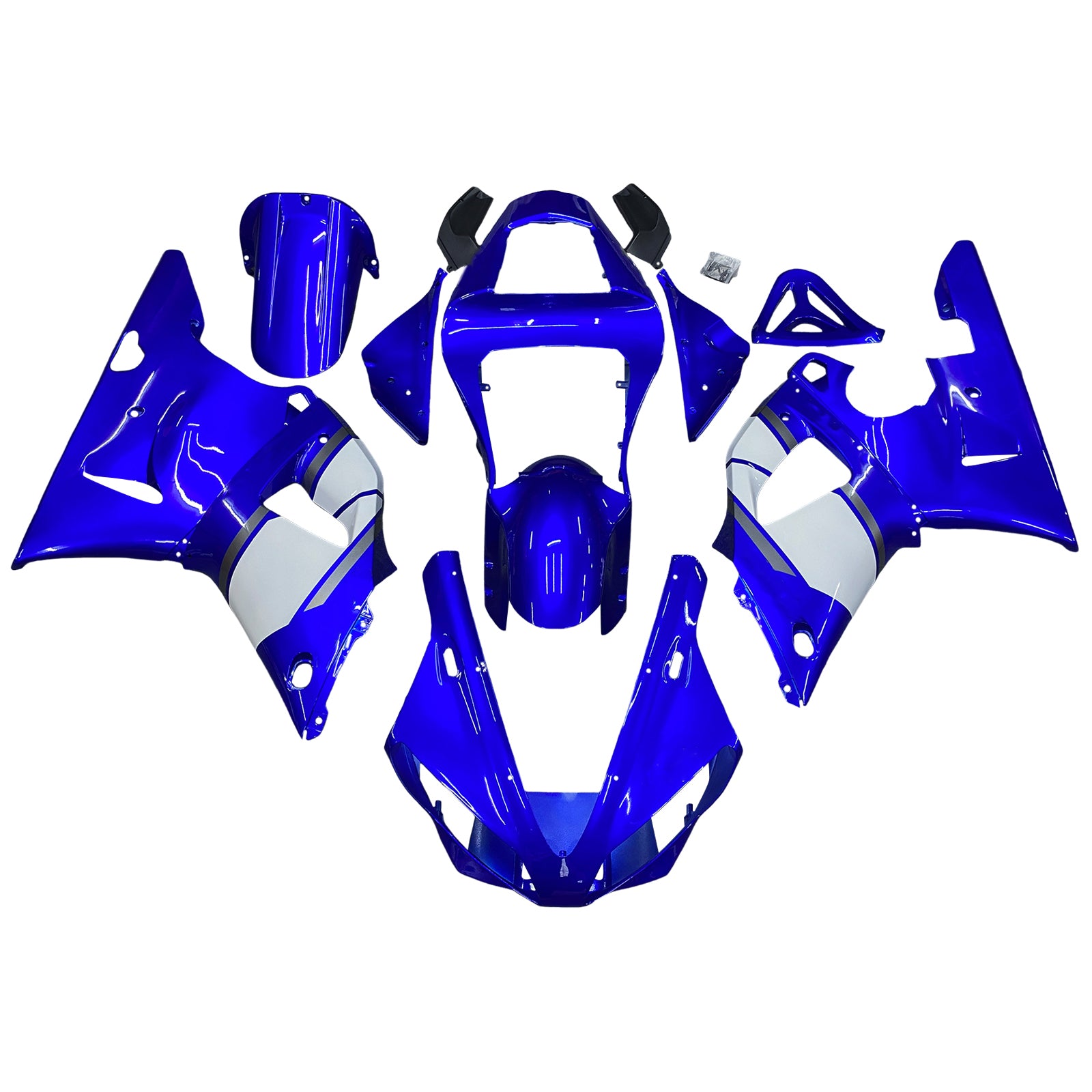 Amotopart 2000-2001 Yamaha YZF-R1 Blue Fairing Kit