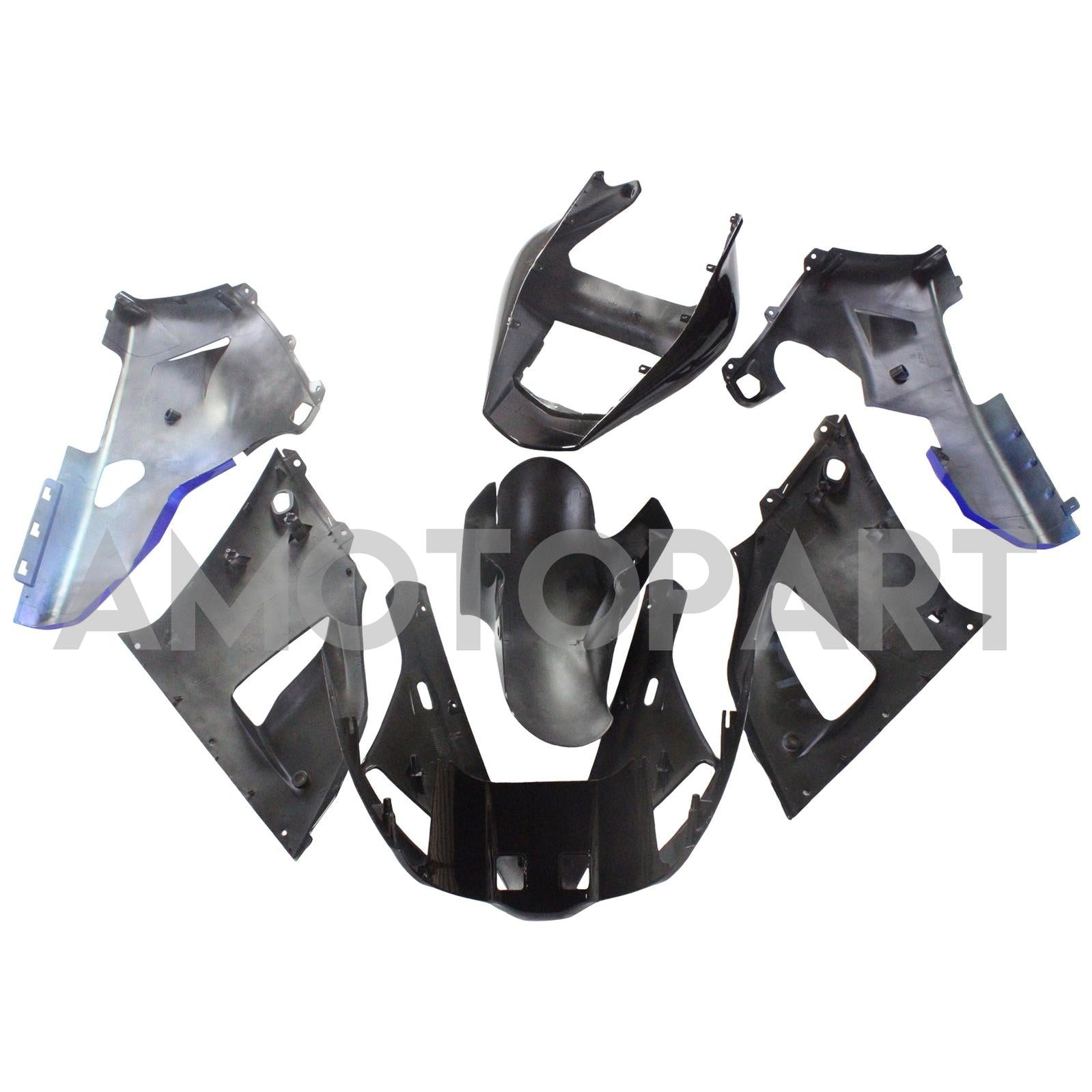 Amotopart Yamaha 2000-2001 YZF 1000 R1 Blue Black Claw Fairing Kit