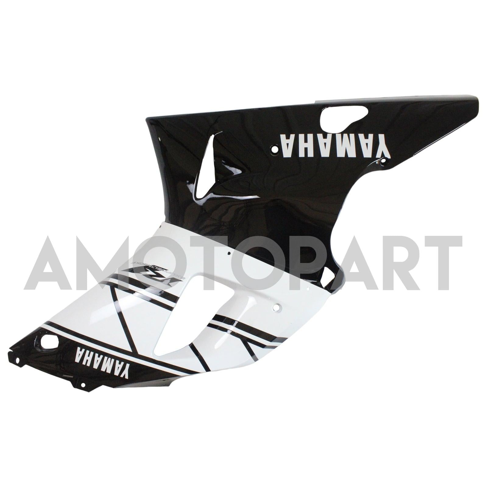 Amotopart 2000-2001 Yamaha YZF 1000 R1 Black&White Fairing Kit