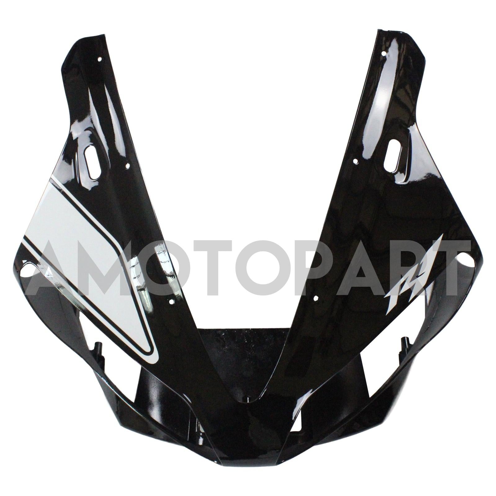 Amotopart 2000-2001 Yamaha YZF 1000 R1 Black&White Fairing Kit