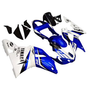 Amotopart 2000-2001 YZF 1000 R1 Yamaha Blue&amp;White Style1 Verkleidungsset