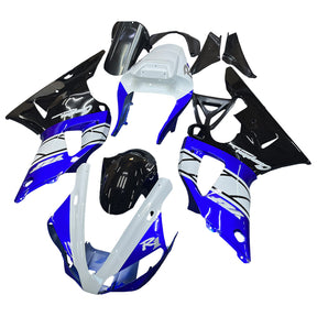 Amotopart 2000-2001 YZF 1000 R1 Yamaha Blue&amp;White Style2 Kit carena