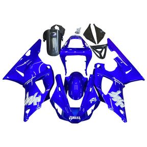 Amotopart 2000-2001 YZF 1000 R1 Yamaha Blue&amp;White Style4 Kit carena