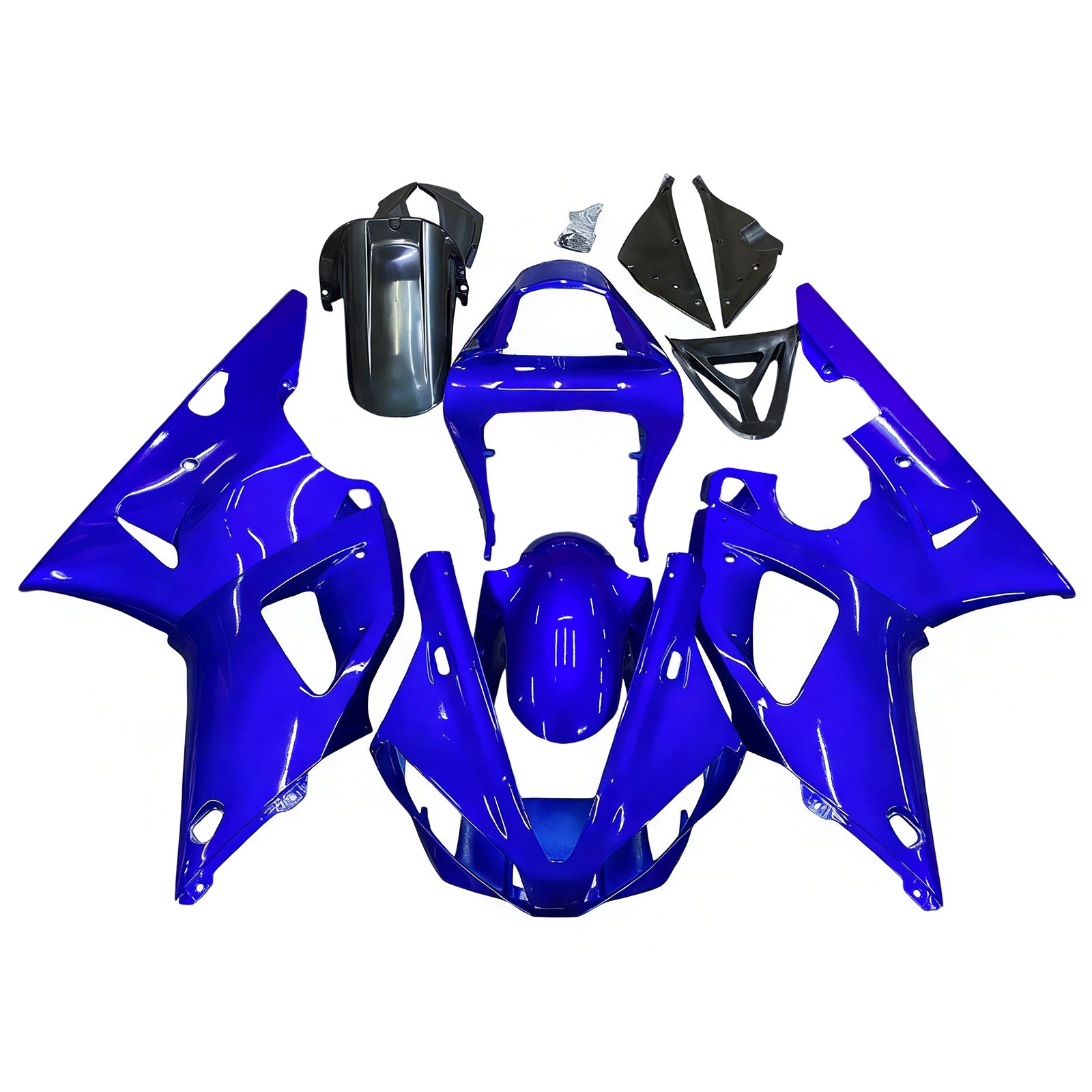 Amotopart 2000-2001 YZF 1000 R1 Yamaha Kit carena nero e grigio