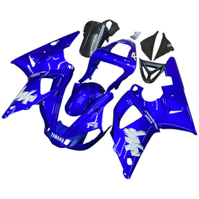 Amotopart 2000-2001 YZF 1000 R1 Yamaha Blue&amp;White Style4 Kit carena