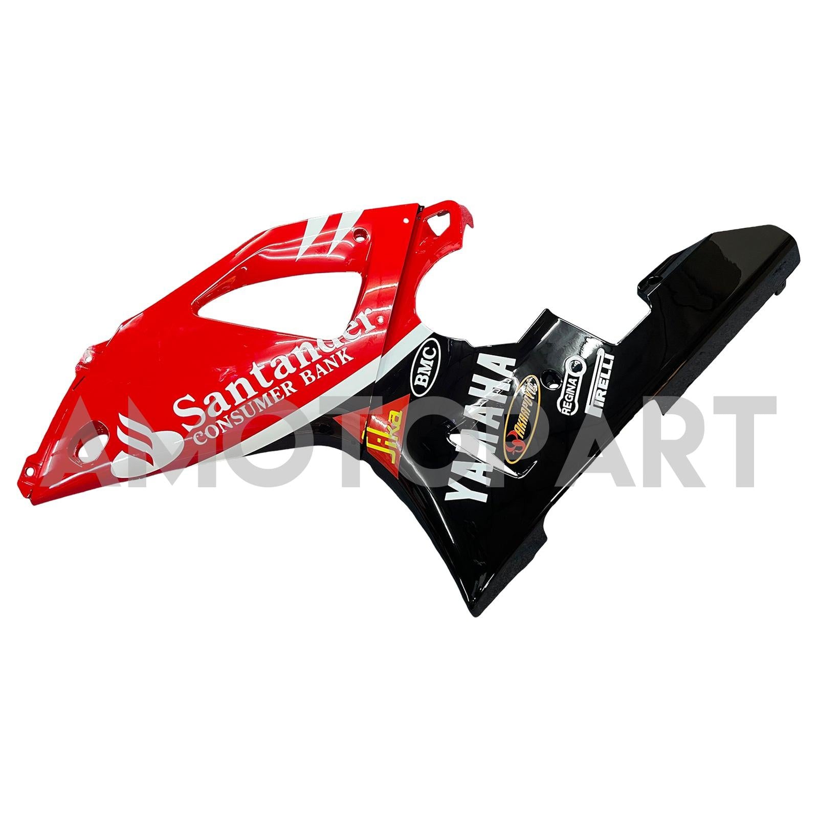 Amotopart 2000-2001 YZF 1000 R1 Yamaha Red & Black Style 1 Fairing Zestaw