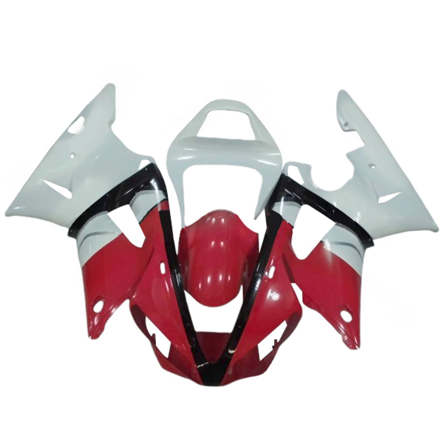 Amotopart 2000-2001 Yamaha YZF 1000 R1 Black White Red  Fairing Kit