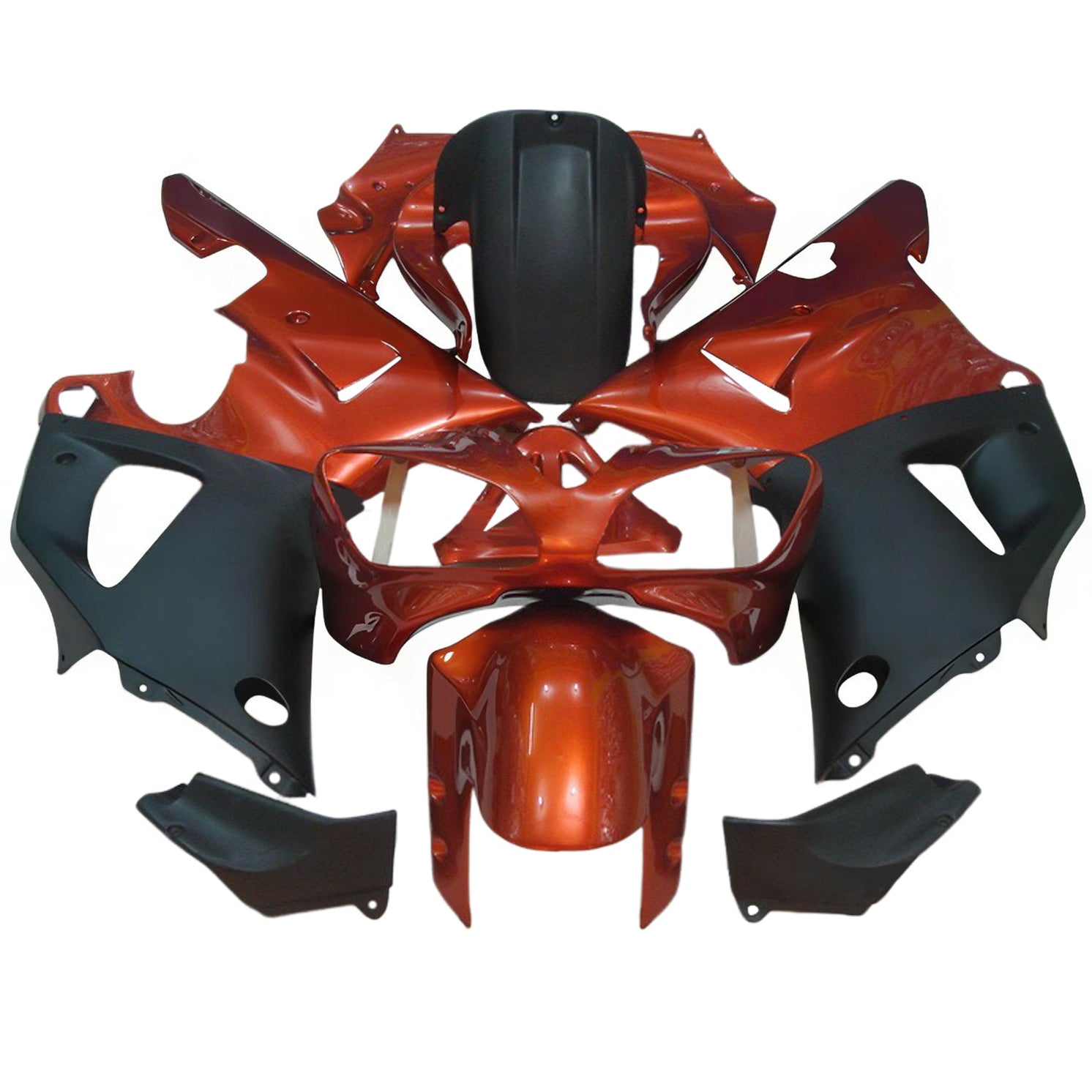 Amotopart 2000-2001 Yamaha YZF 1000 R1 Black Orange Fairing Kit