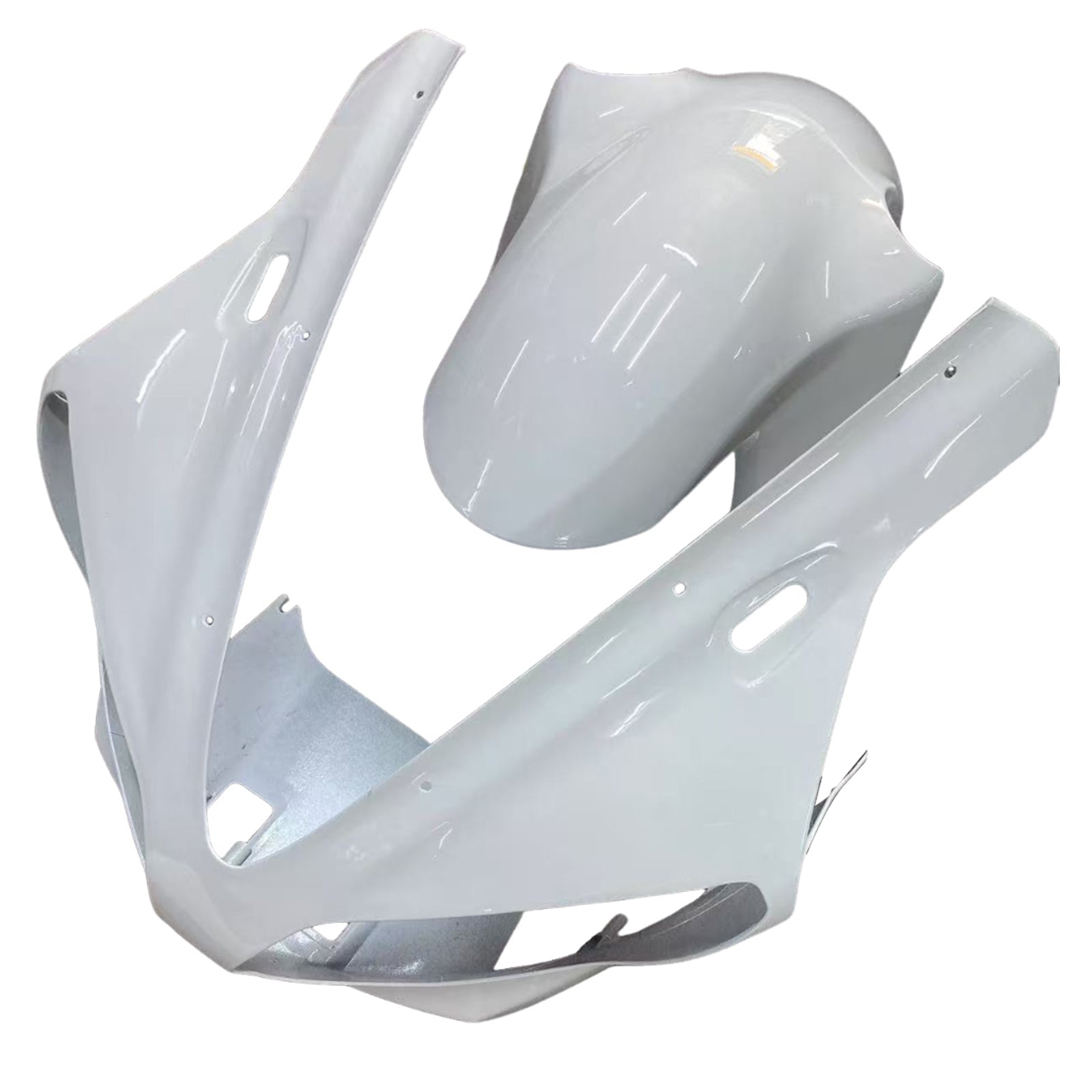 Amotopart 2000-2001 Yamaha YZF 1000 R1 Glossy Black White Fairing Kit