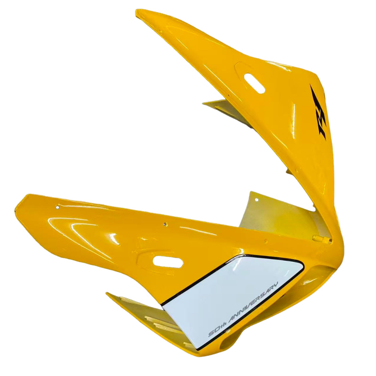 Amotopart 2002-2003 Yamaha YZF 1000 R1 Jaune&Kit de carénage blanc