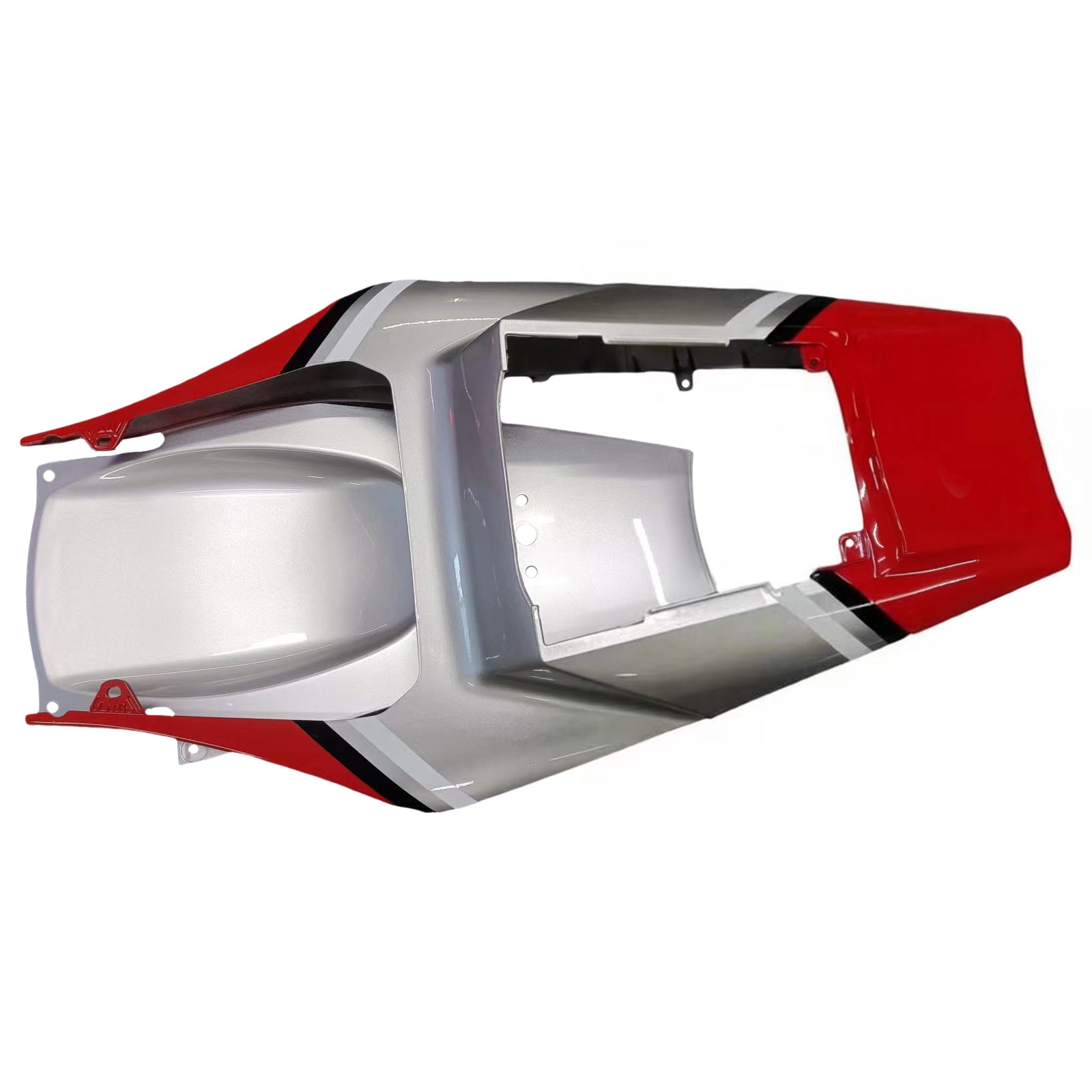 Amotopart 2002-2003 Yamaha YZF 1000 R1 Rouge&Kit de carénage argenté