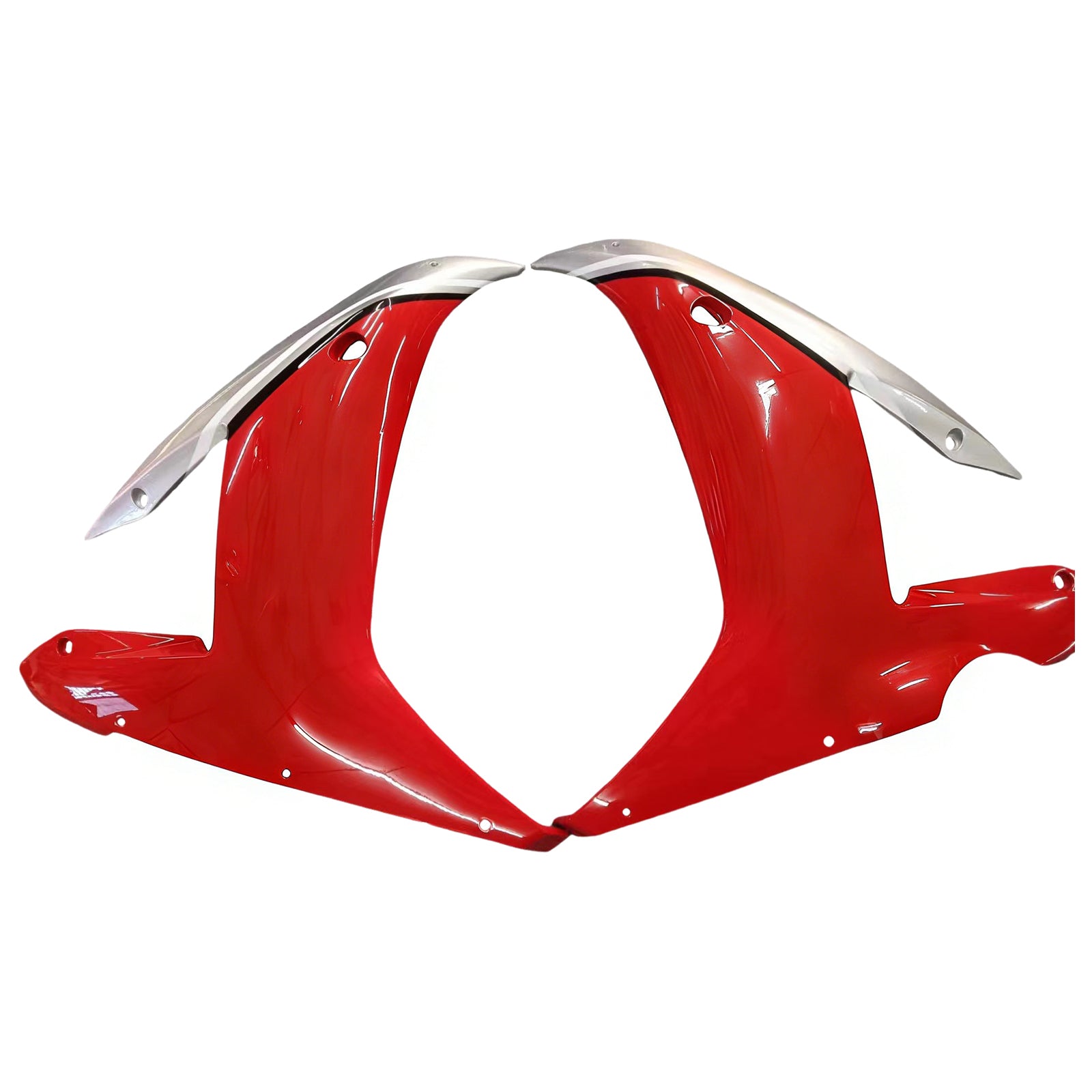 Amotopart 2002-2003 Yamaha YZF 1000 R1 Rouge&Kit de carénage argenté