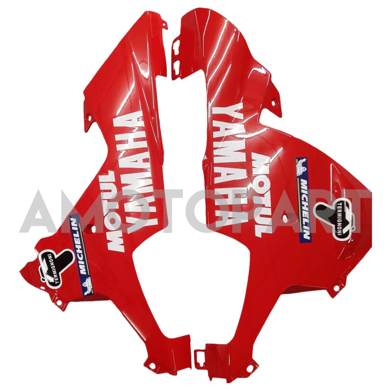 Amotopart 2002-2003 Yamaha YZF 1000 R1 Red & Silver Fairing Kit