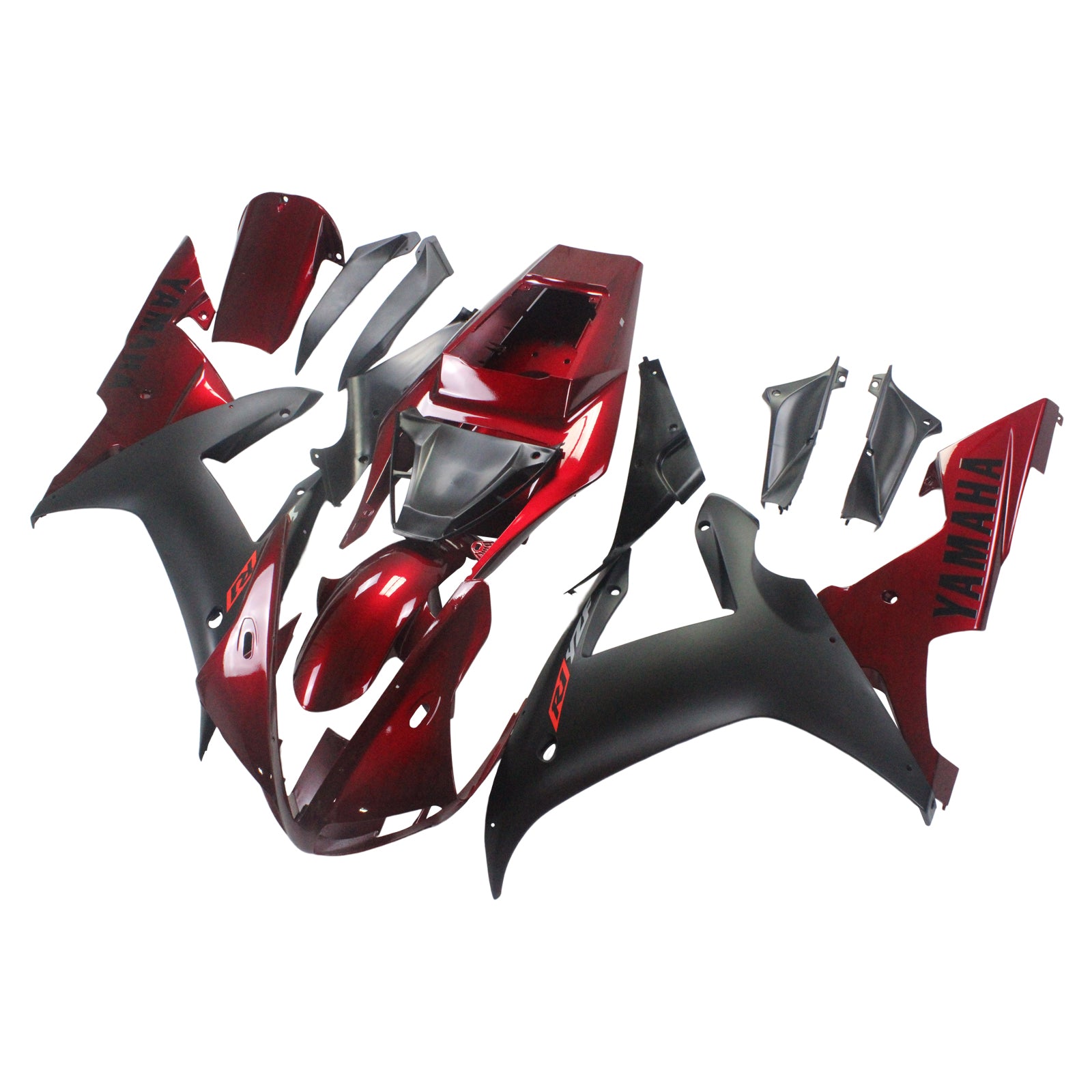 Amotopart 2002-2003 Yamaha R1 Fairing G-Red&Black Kit