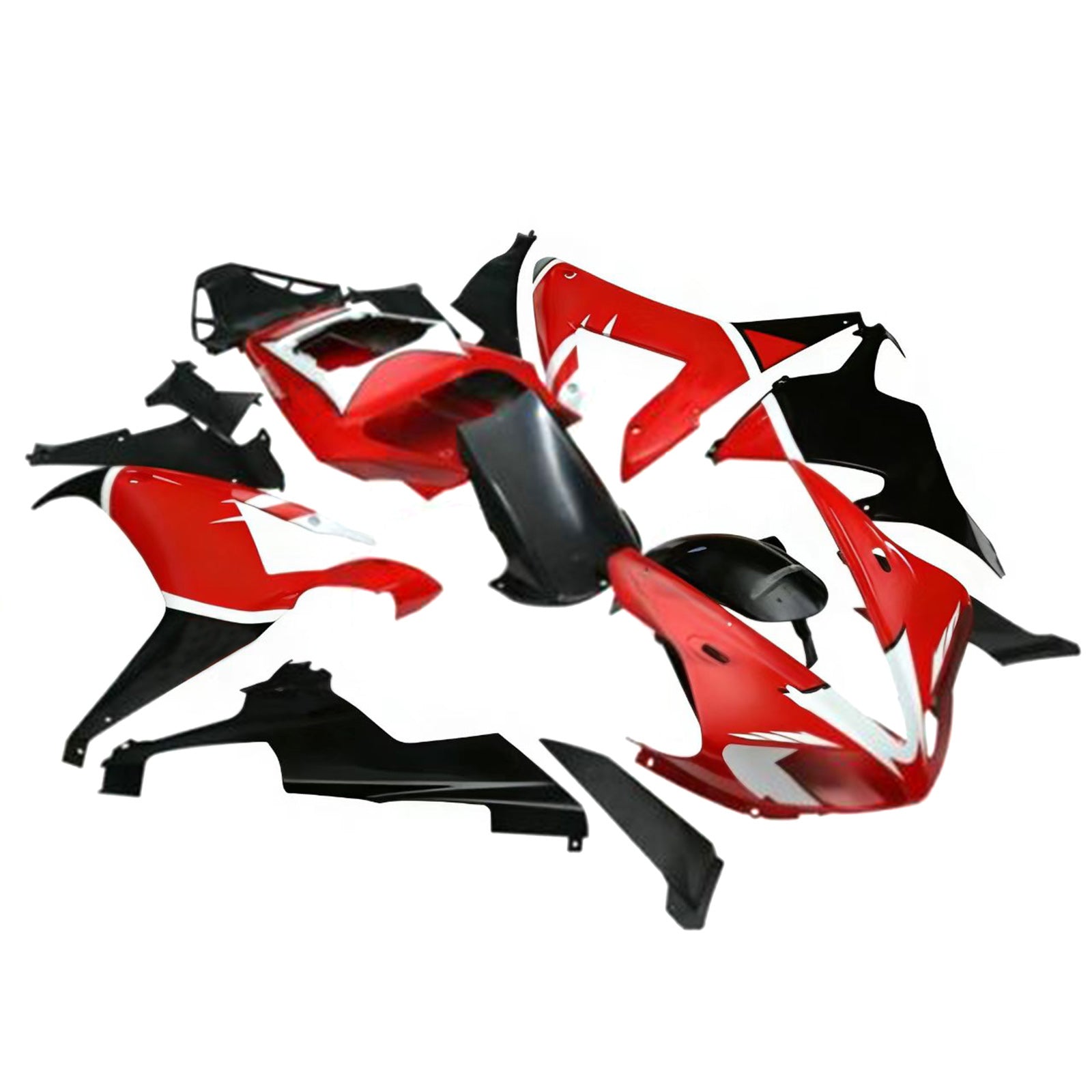 Amotopart 2002 2003 Yamaha YZF R1 Black&Red Fairing Kit