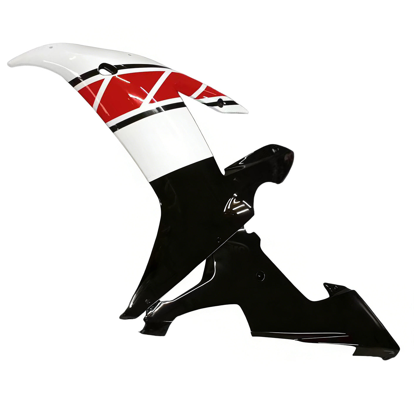 Amotopart 2002-2003 Yamaha YZF-R1 Rød og hvid stil2 Fairing Kit
