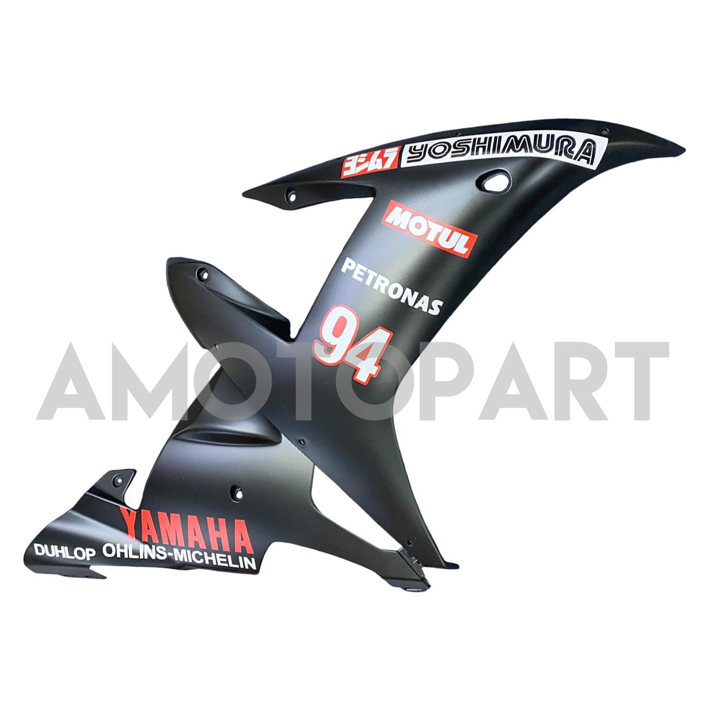 Amotopart 2002-2003 Yamaha YZF-R1 Black with Logo Fairing Kit