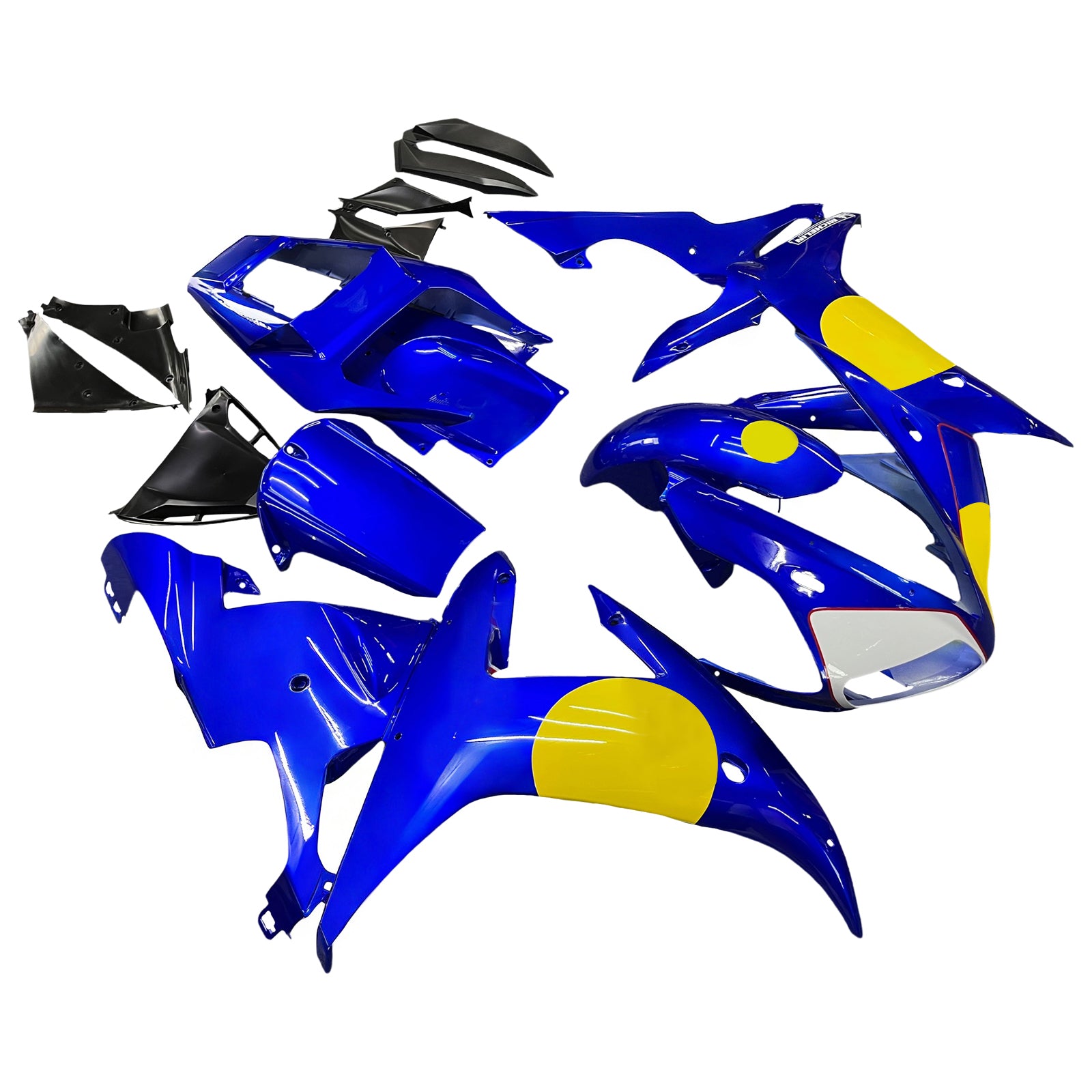 Amotopart 2002-2003 Yamaha YZF 1000 R1 Blue Yellow Fairing Kit