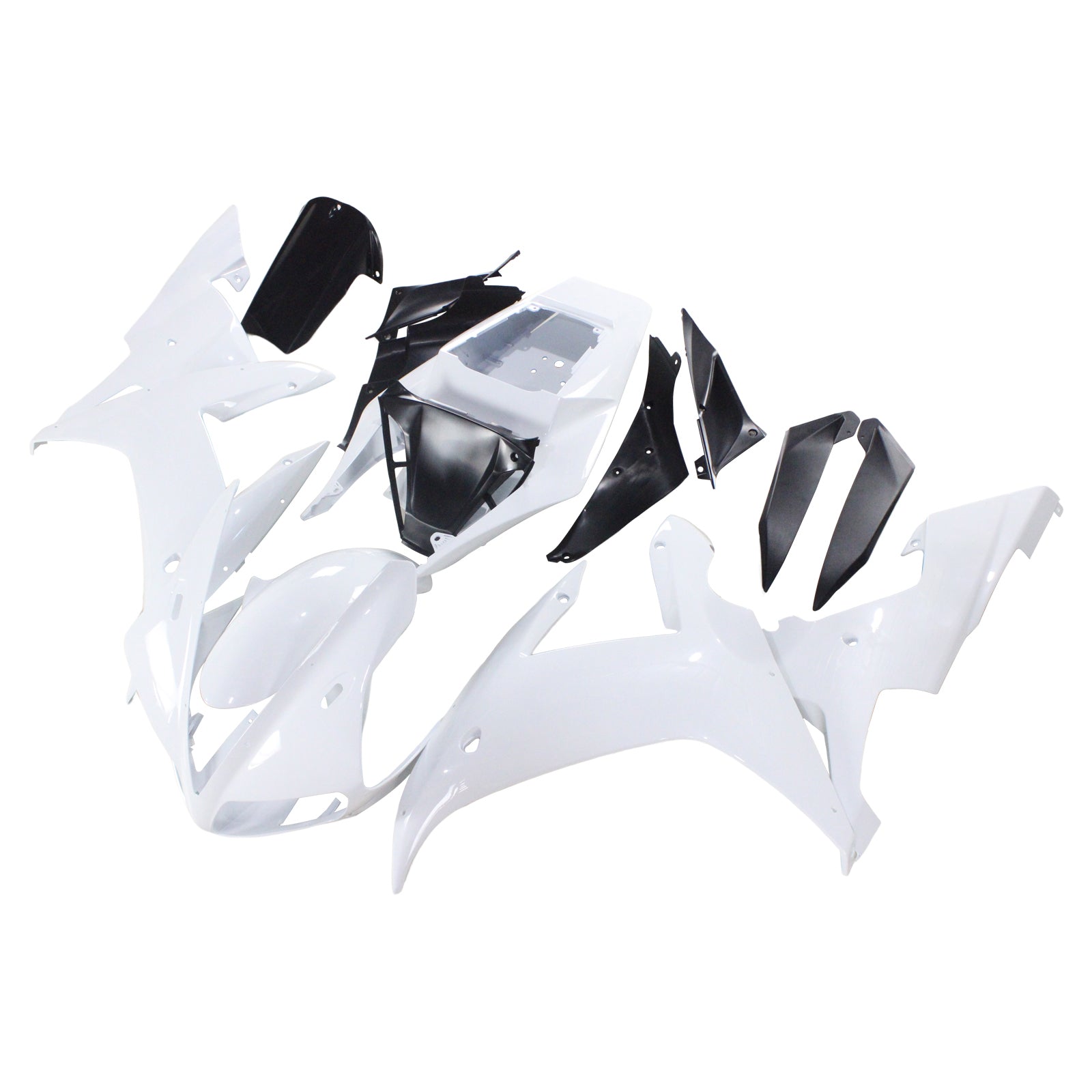 Amotopart Yamaha 2002-2003 YZF 1000 R1 White Fairing Kit