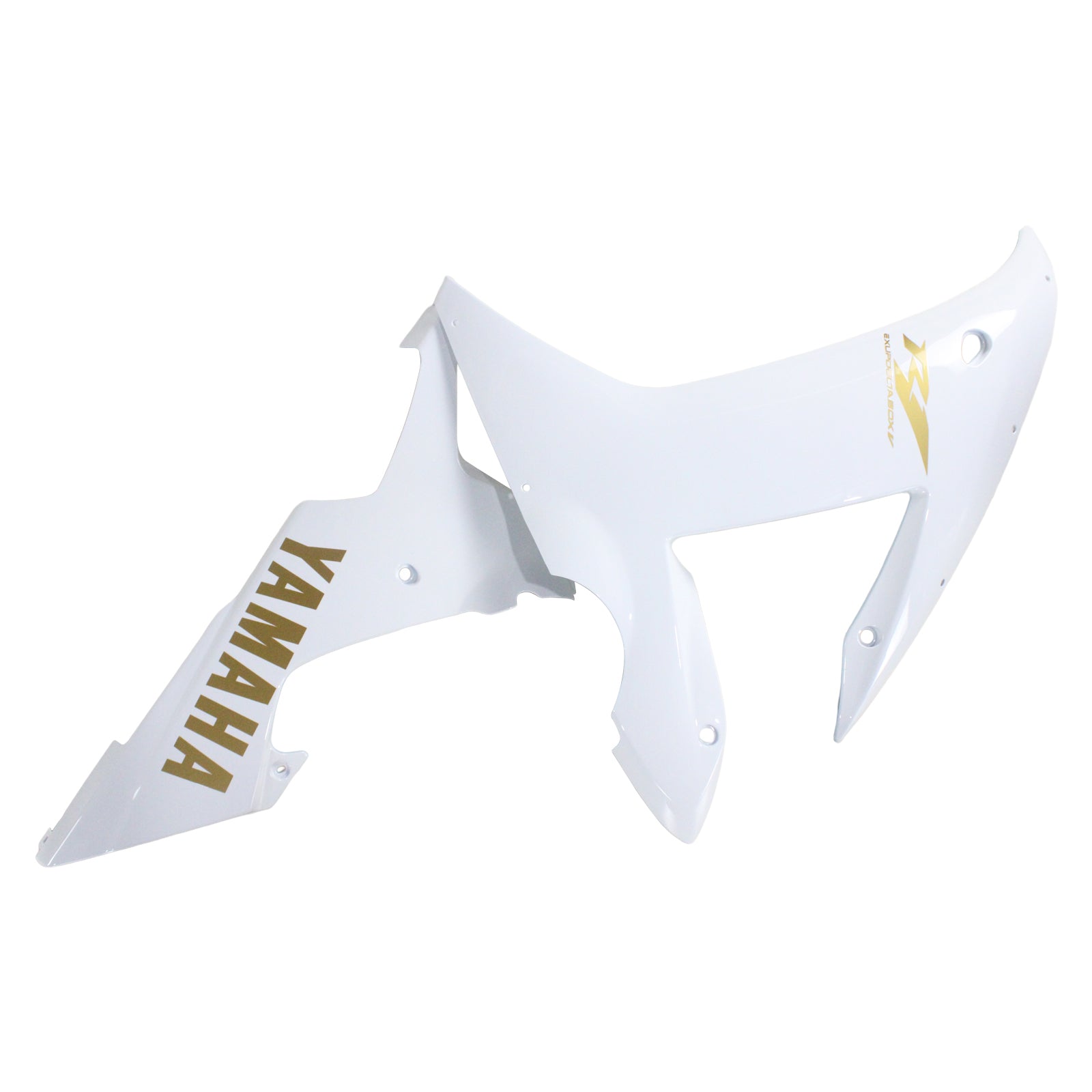 Amotopart Yamaha 2002-2003 YZF 1000 R1 White Golden Logo Fairing Kit