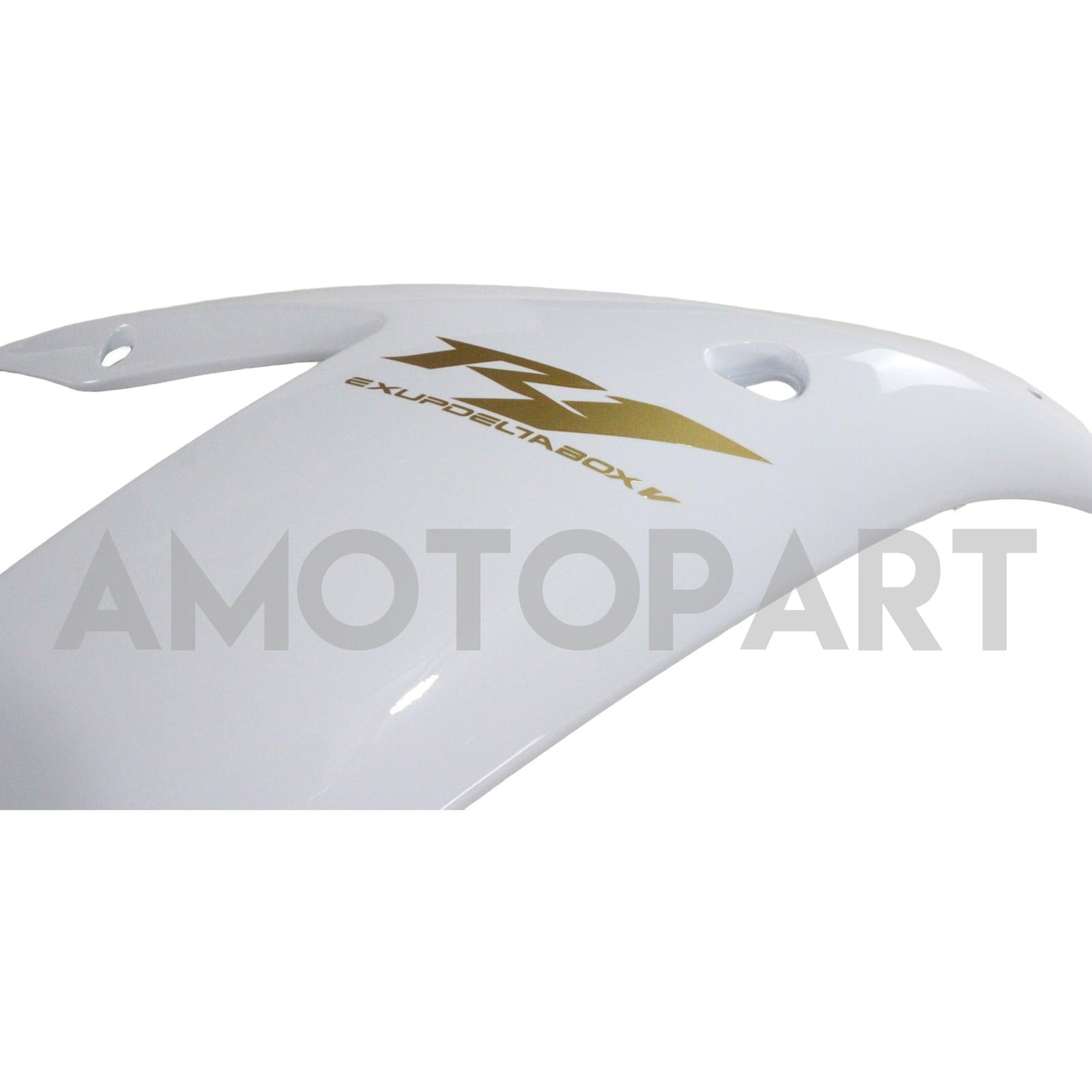 Amotopart Yamaha 2002-2003 YZF 1000 R1 Kit carena logo dorato bianco