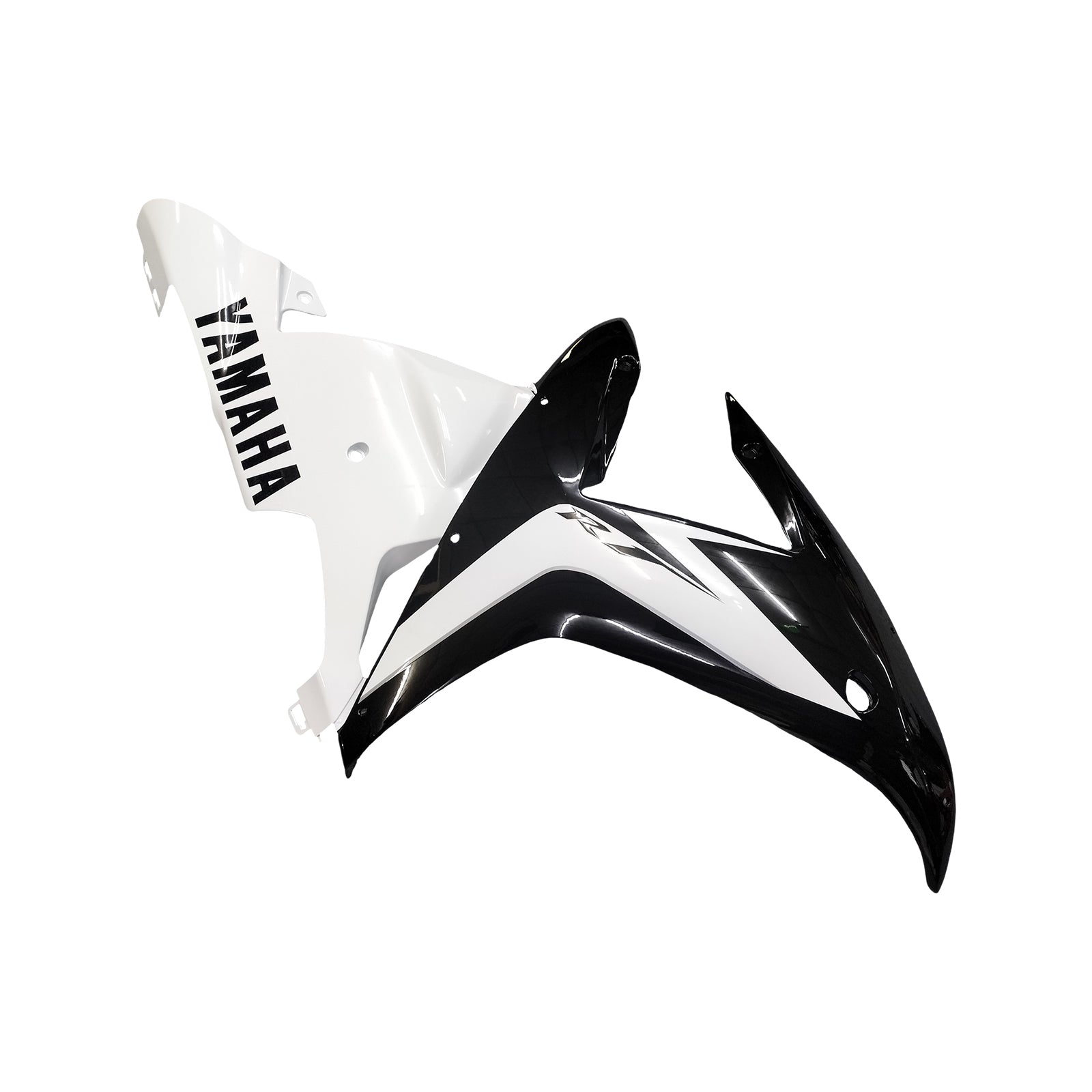 Amotopart Yamaha 2002-2003 YZF 1000 R1 Kit de carénage noir mélange blanc