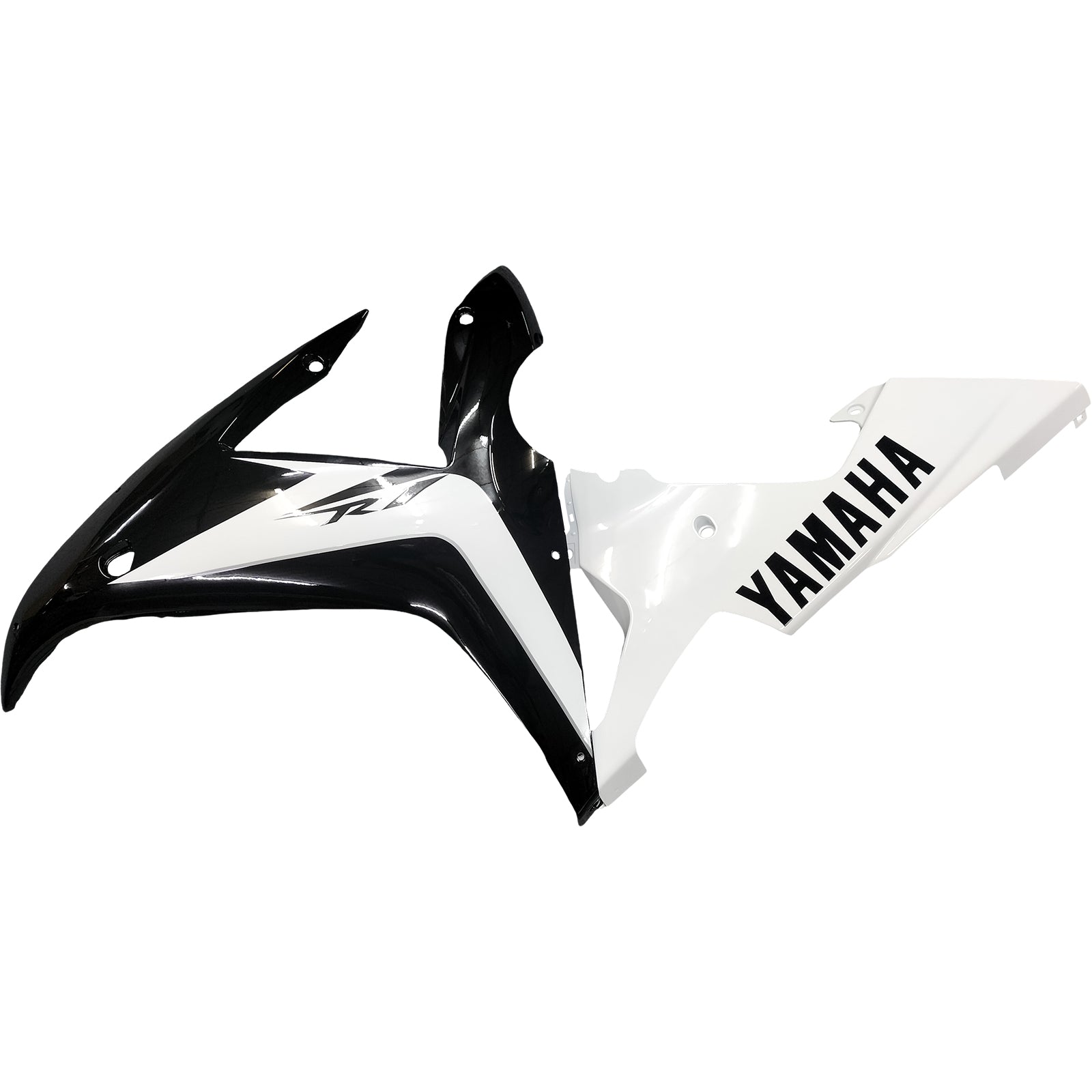 Amotopart Yamaha 2002-2003 YZF 1000 R1 Kit de carénage noir mélange blanc