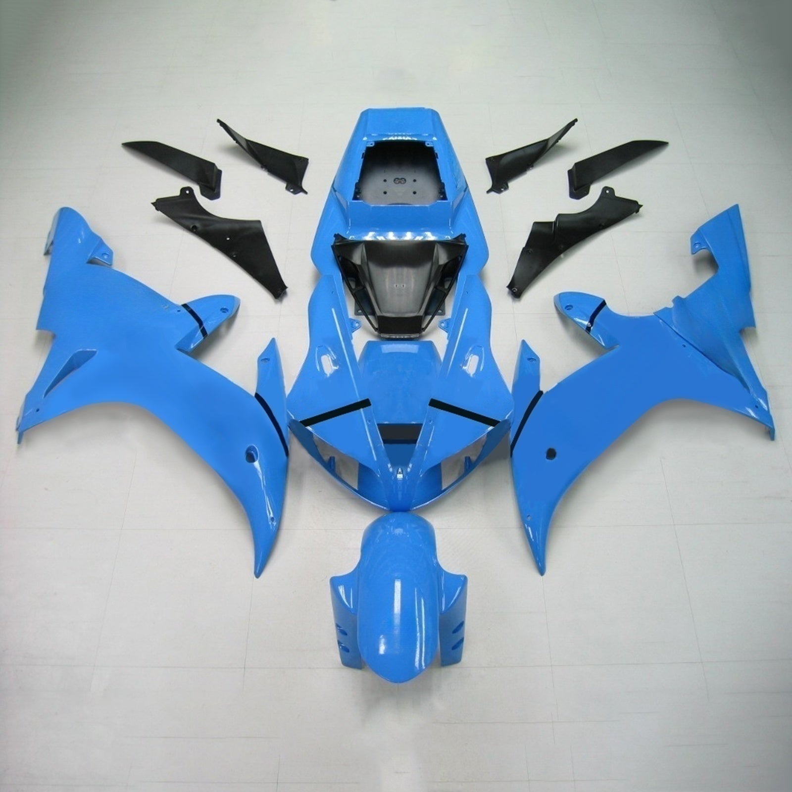 Amotopart Yamaha 2002-2003 YZF 1000 R1 Blue Fairing Kit