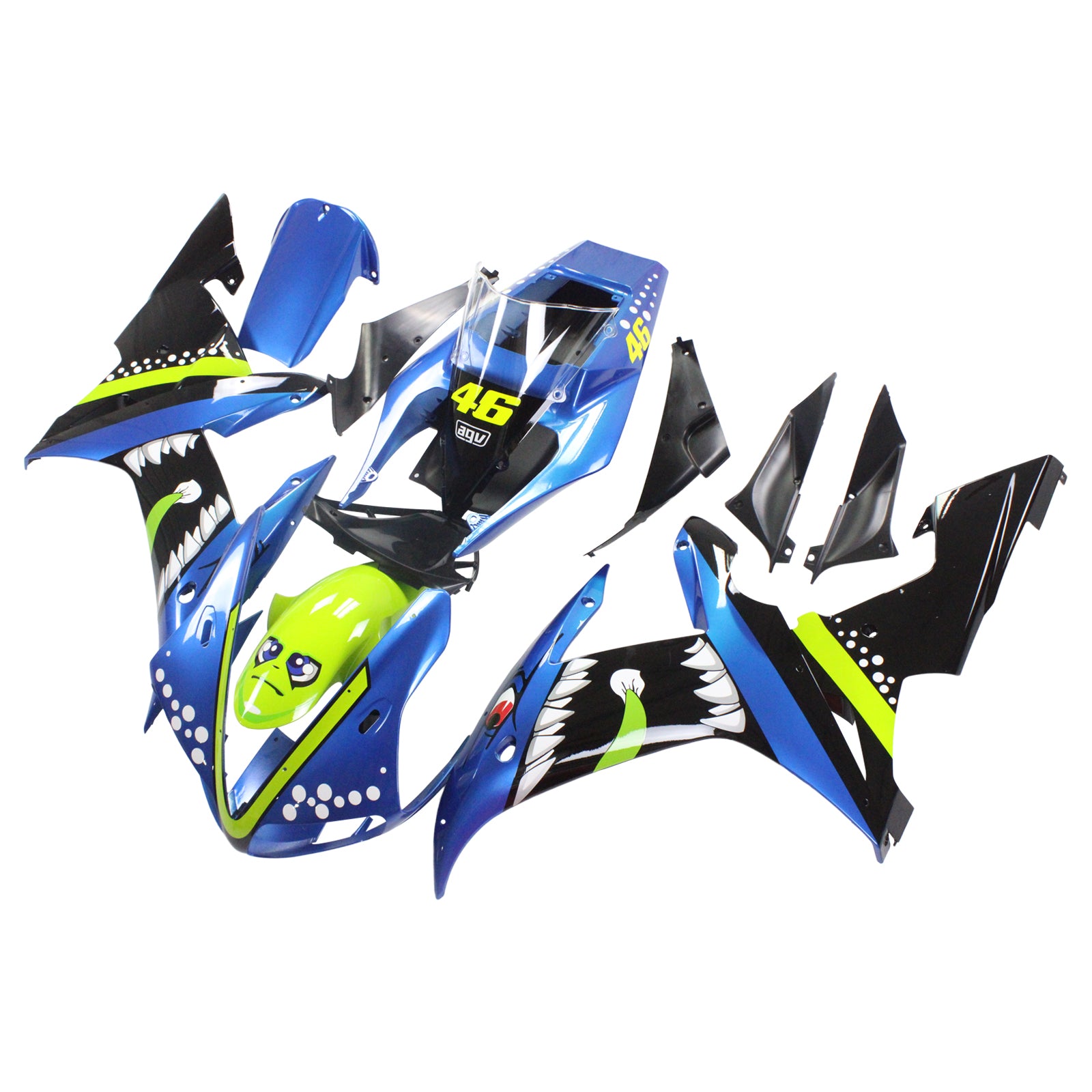 Amotopart Yamaha 2002–2003 YZF 1000 R1 Cartoon-Verkleidungsset