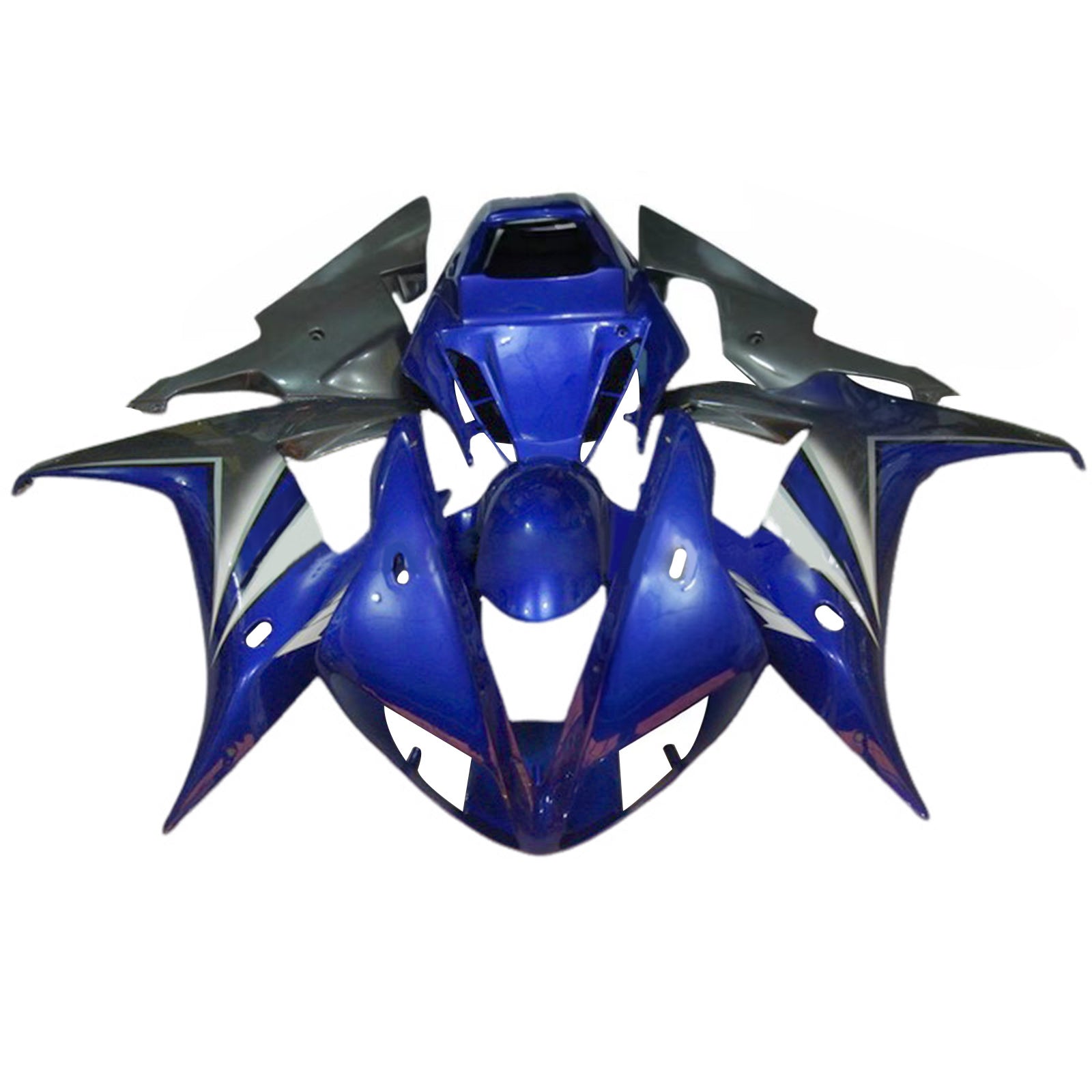 Amotopart 2002-2003 Yamaha YZF R1 Blue Grey Fairing Kit