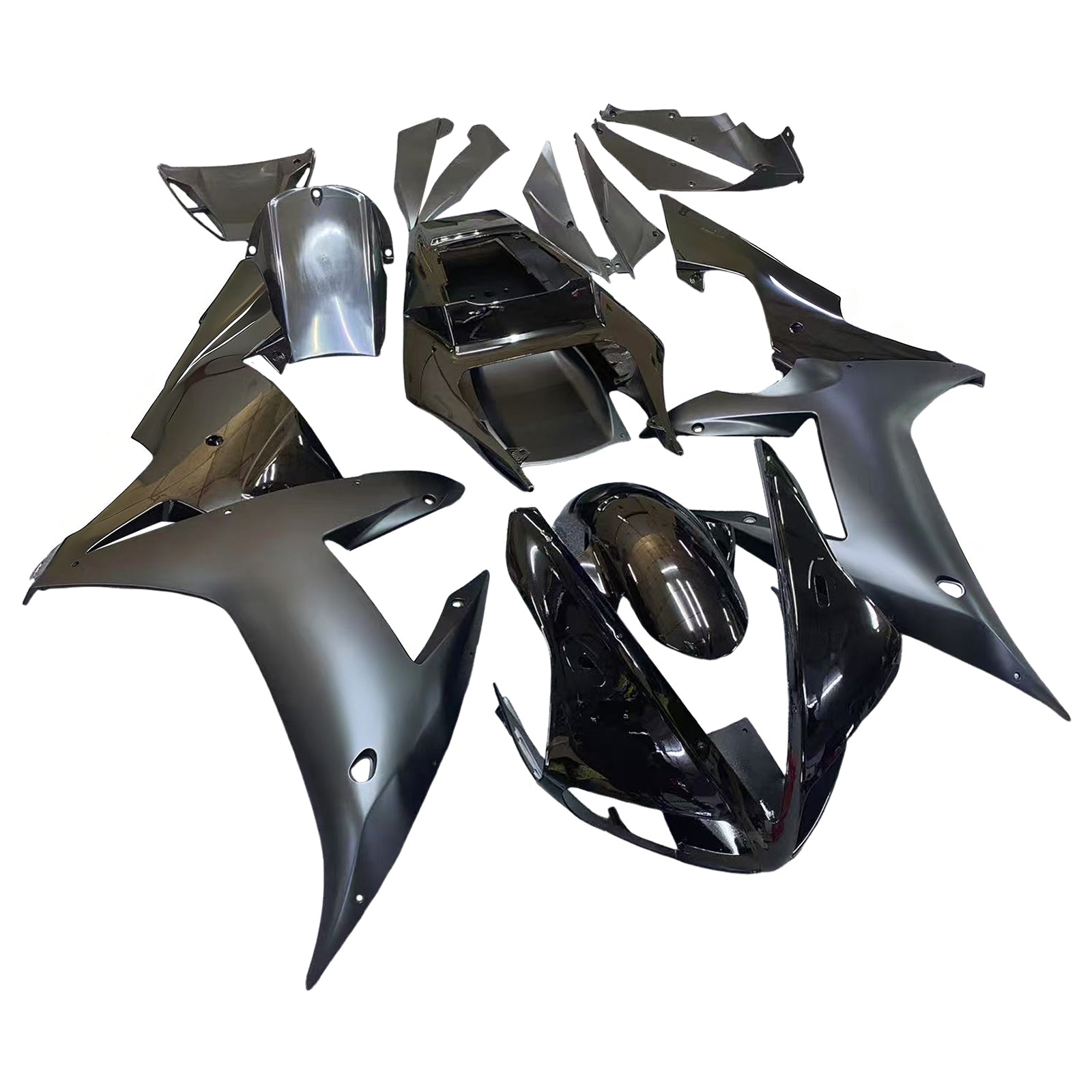 Amotopart 2002-2003 Yamaha YZF R1 Black Fairing Kit