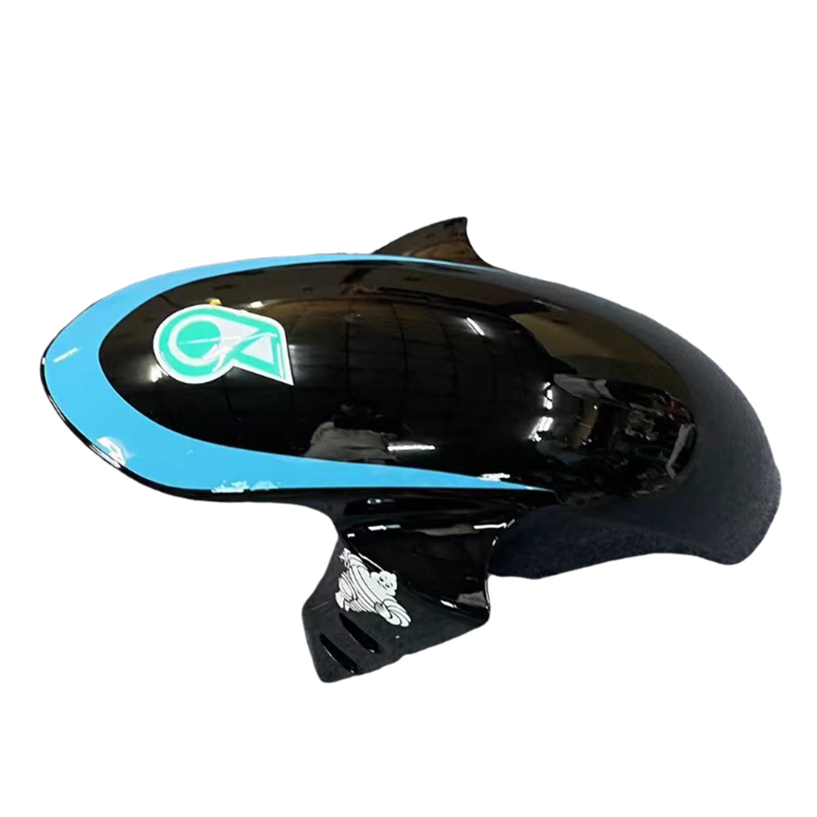 Amotopart 2002-2003 Yamaha YZF R1 Black Light Blue White Fairing Kit
