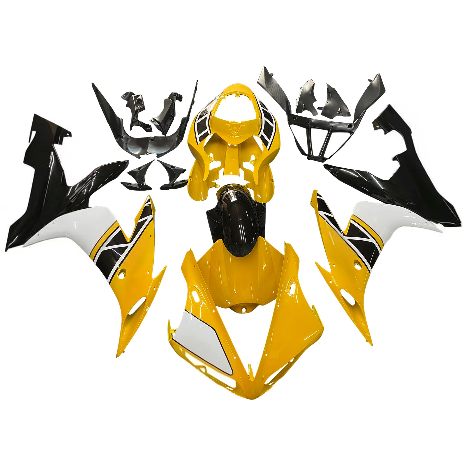 Amotopart 2004-2006 Yamaha YZF-R1 Yellow&Black Fairing Kit