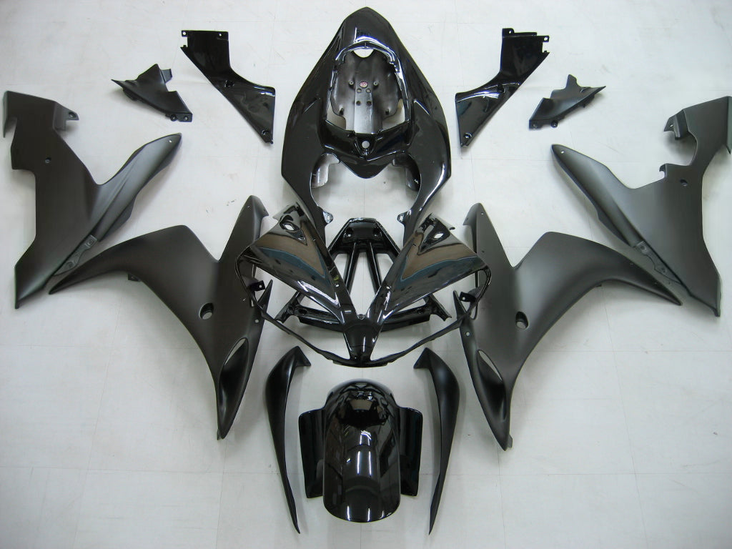 Amotopart 2004-2006 ヤマハ YZF-R1 ブラック ロゴ付き フェアリングキット