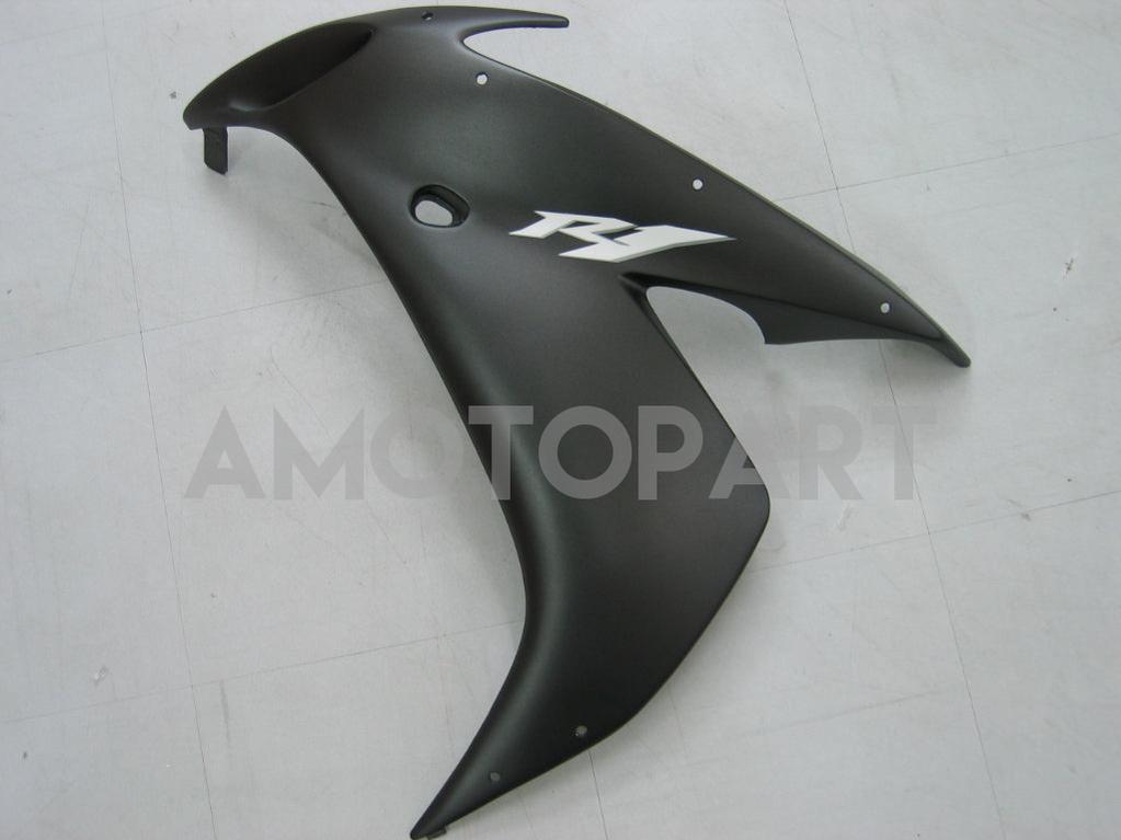 Amotopart 2004-2006 Yamaha YZF-R1 negro con kit de carenado de logotipos