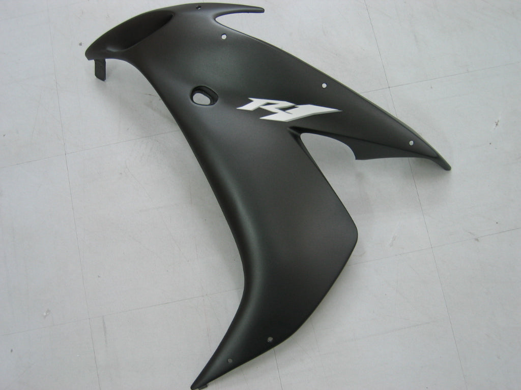 Amotopart 2004-2006 Yamaha YZF-R1 Black with Logos Fairing Kit