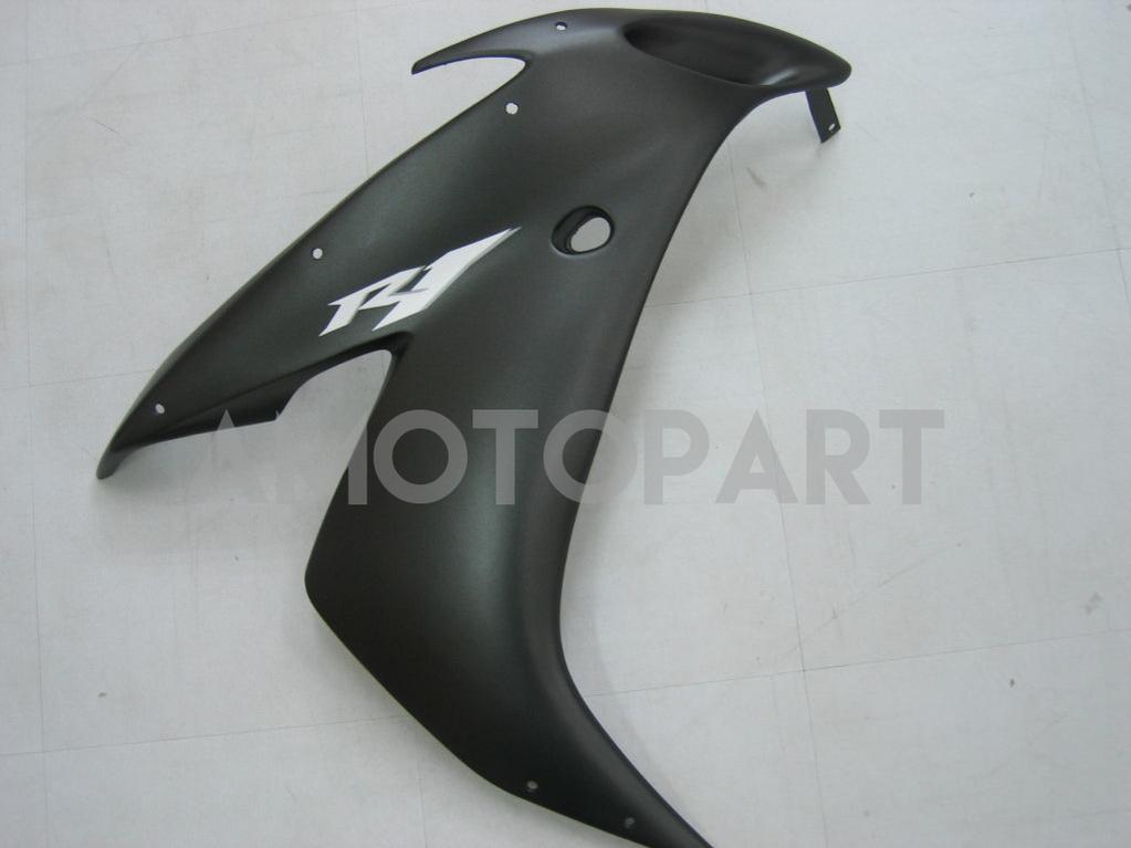 Amotopart 2004-2006 Yamaha YZF-R1 negro con kit de carenado de logotipos