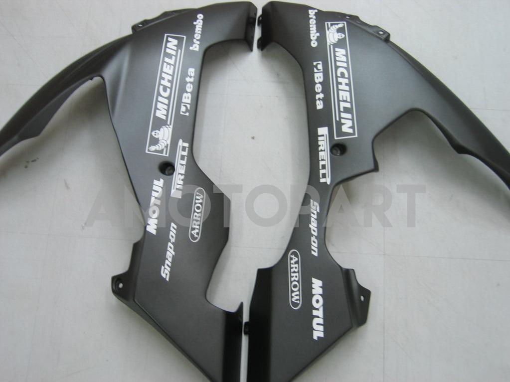 Amotopart 2004-2006 Yamaha YZF-R1 negro con kit de carenado de logotipos