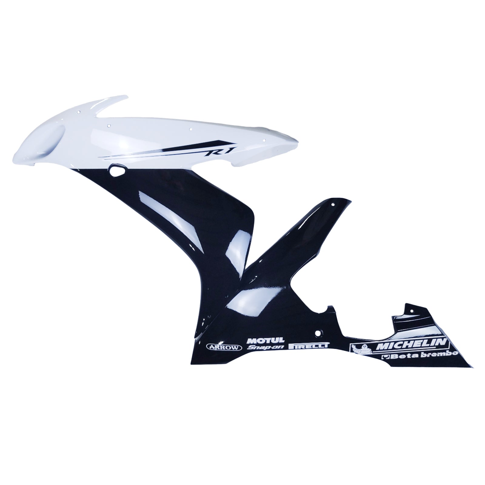 Amotopart 2004-2006 Yamaha YZF-R1 Kit de carénage noir et blanc